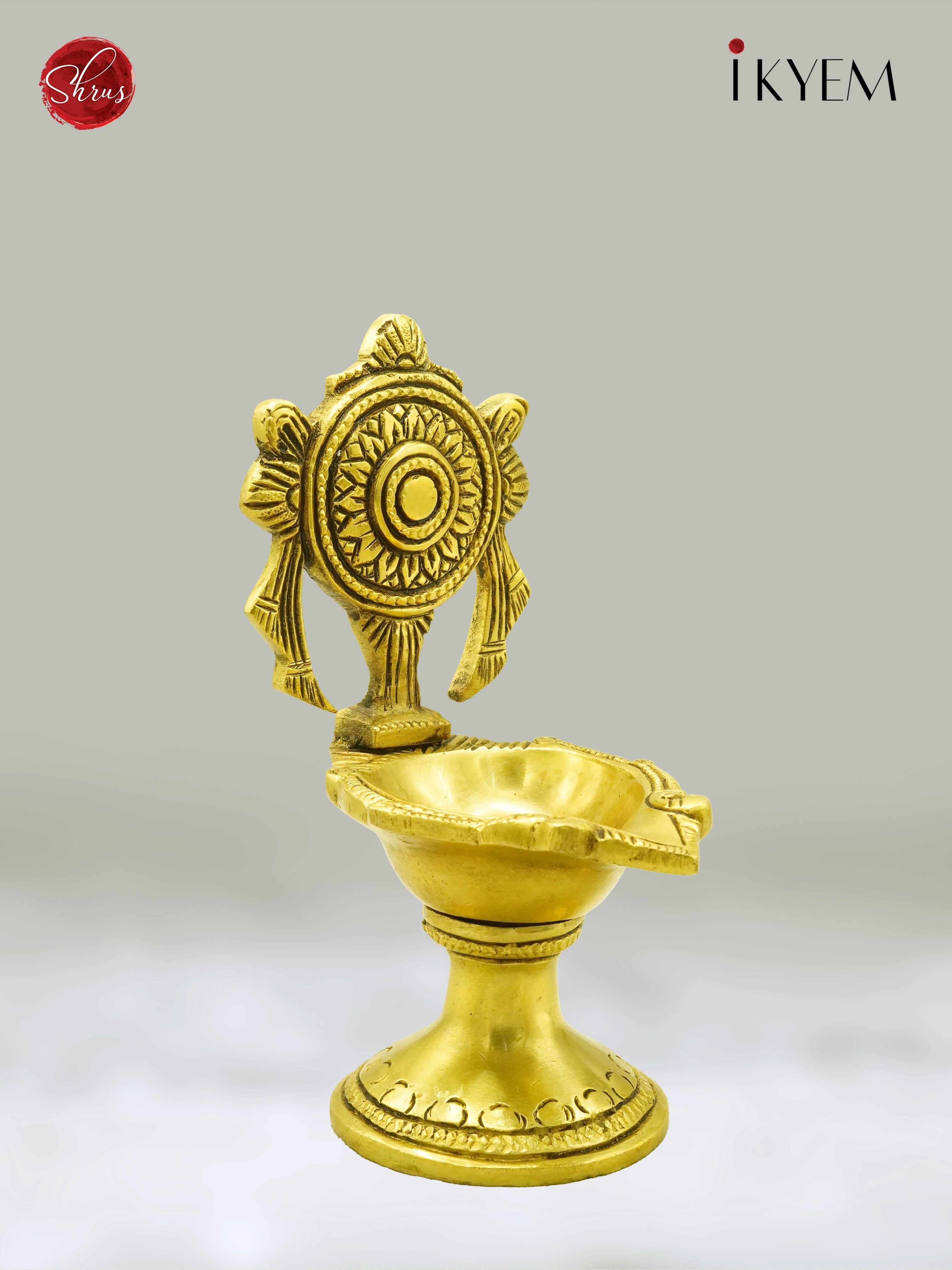 Sangu Chakram Pair Lamp - Pooja Articles