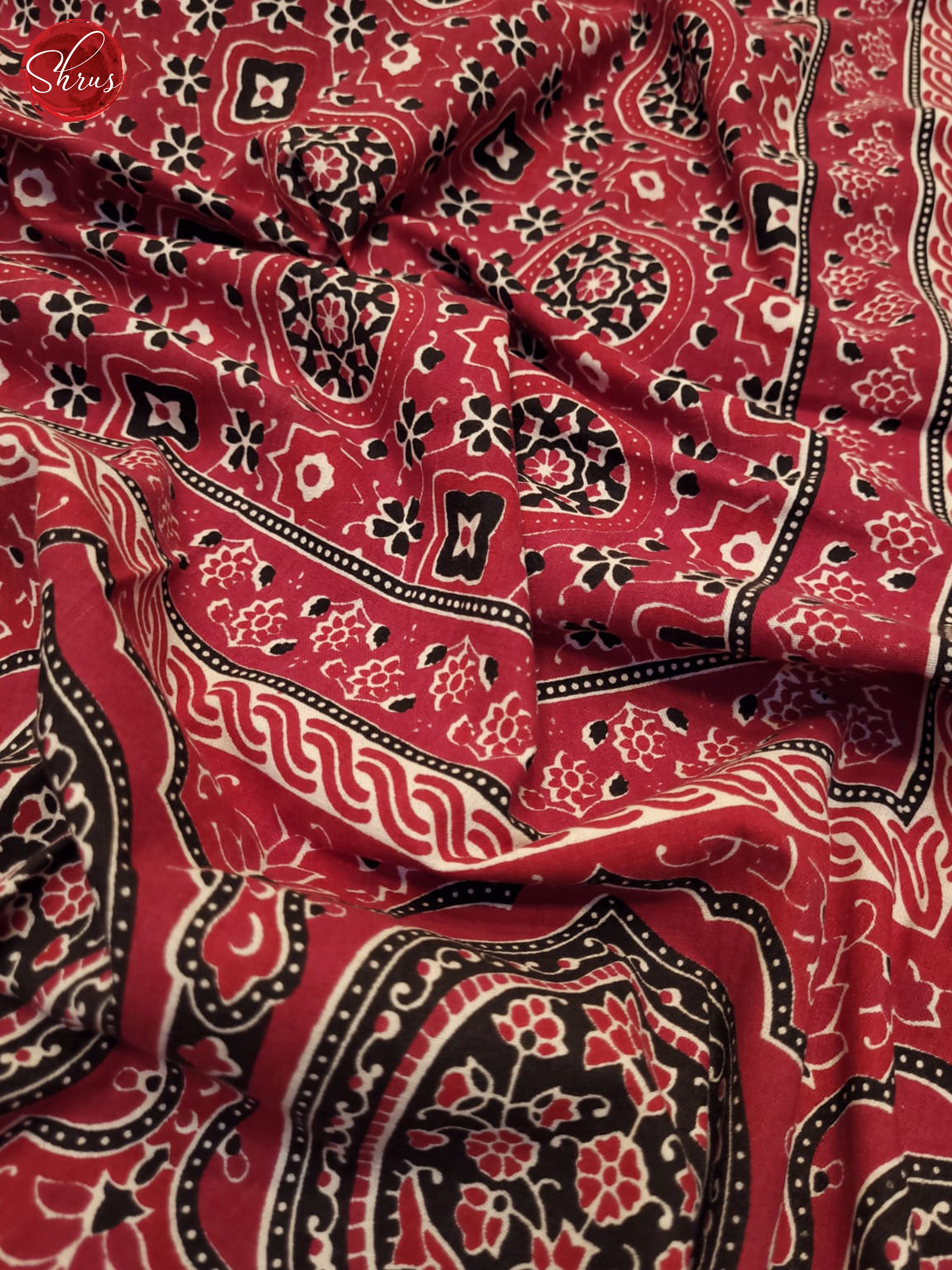 Red - Jaipuri Printed Double Bed Spread
