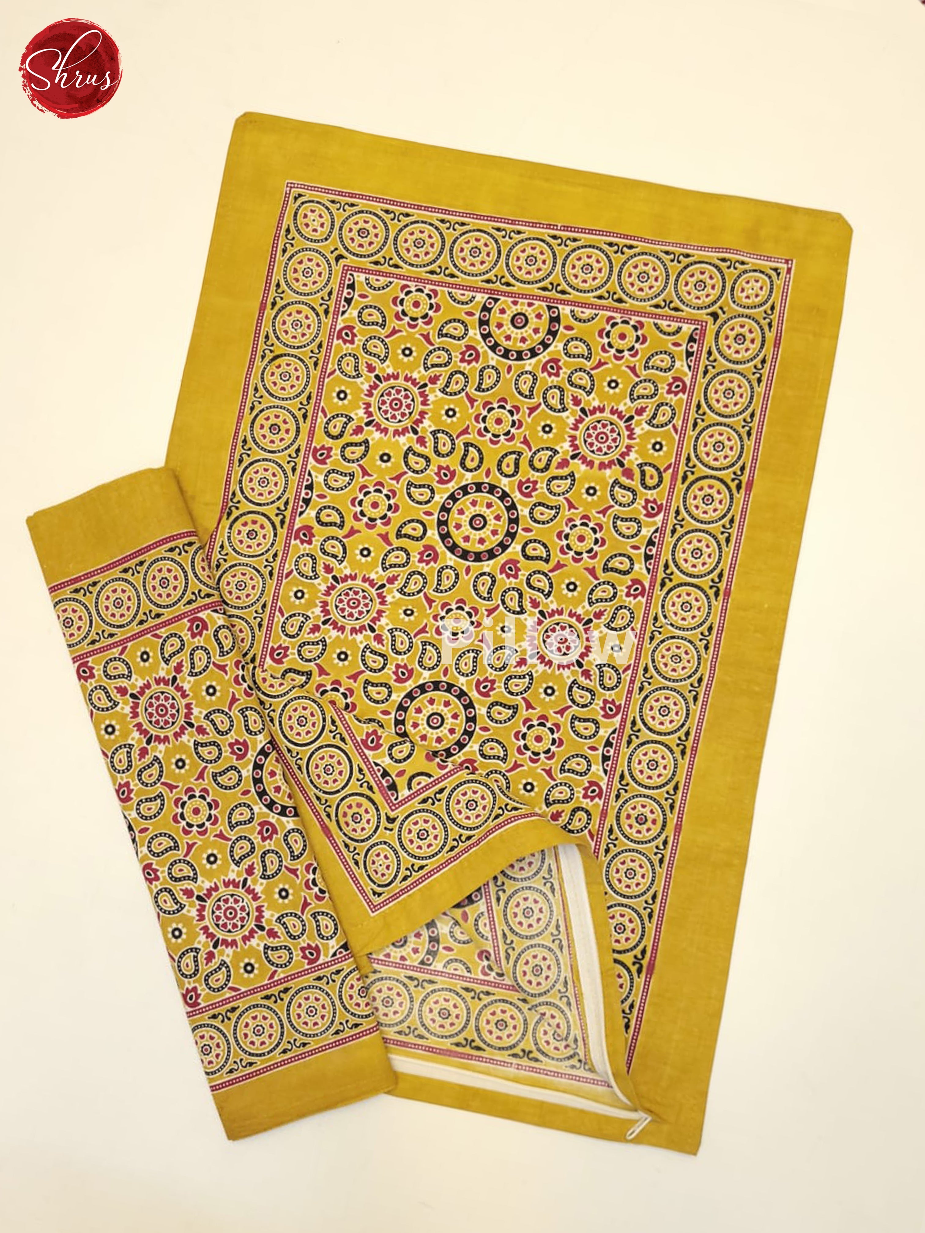 Mustard - Jaipuri Printed Double Bed Spread