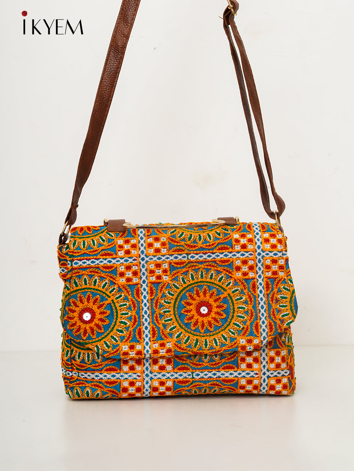 Mustard & Blue - Ajrakh Handbag