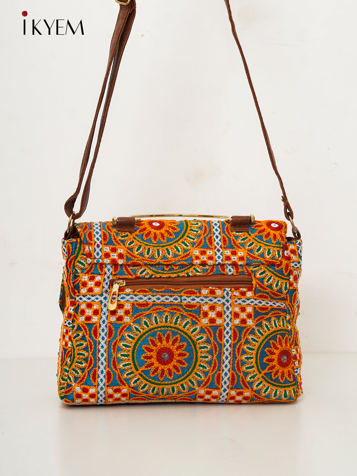 Mustard & Blue - Ajrakh Handbag