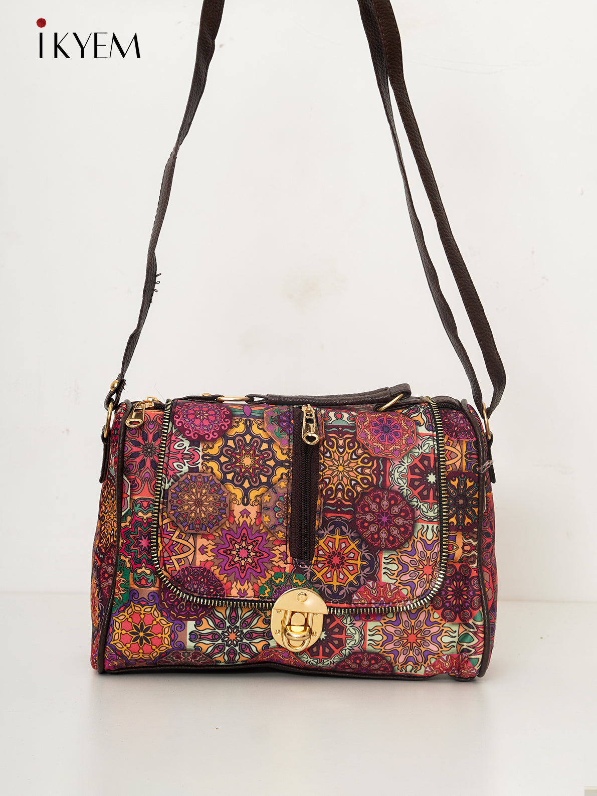 Pink & Brown - Ajrakh Hand Bag