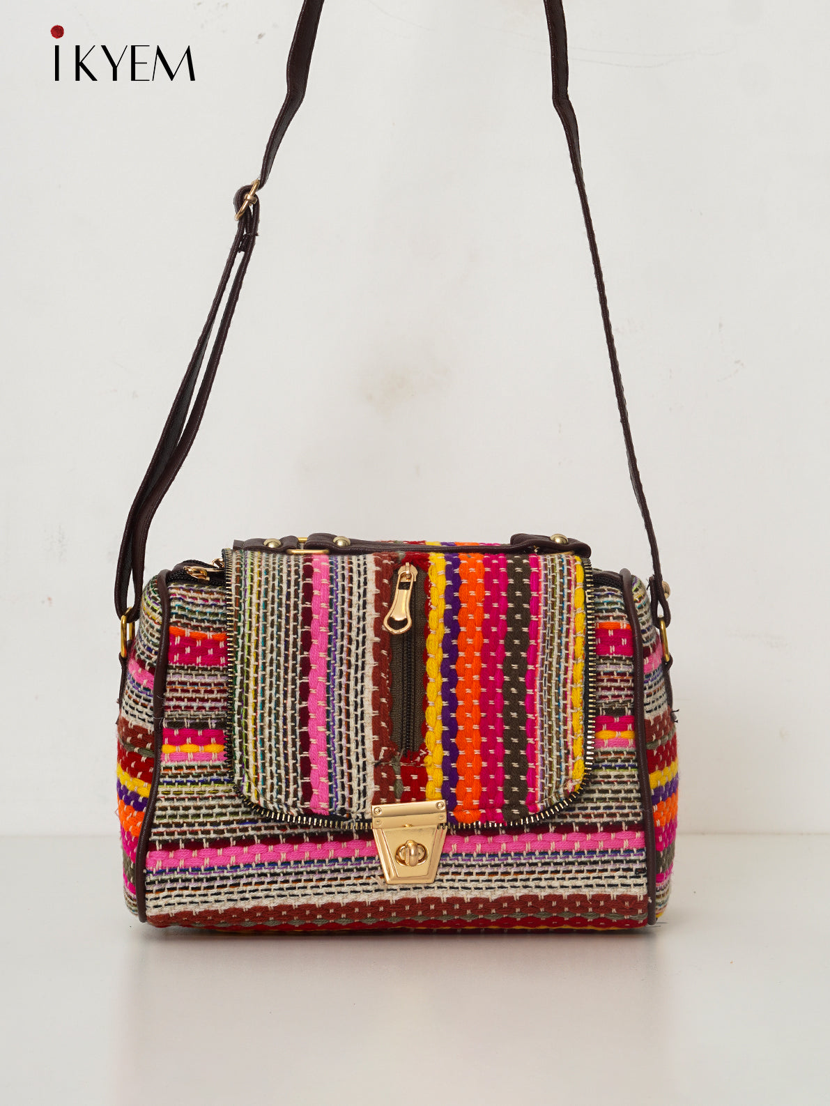Multicolor & Brown - Ajrakh Handbag