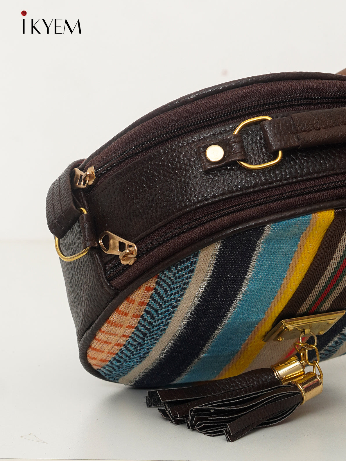 Multicolor & Brown - Ajrakh Hand Bag
