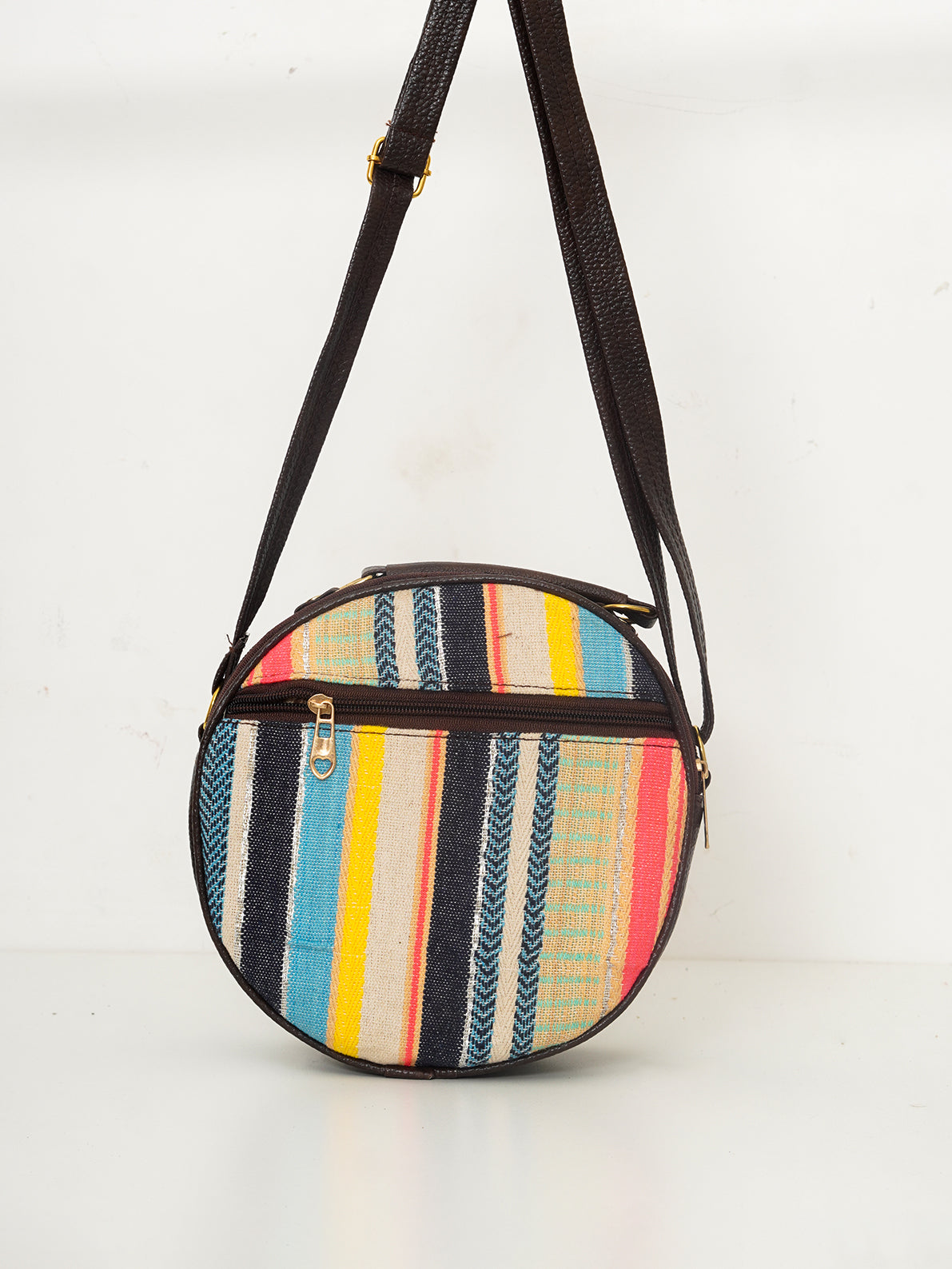 Multicolor & Brown - Ajrakh Hand Bag