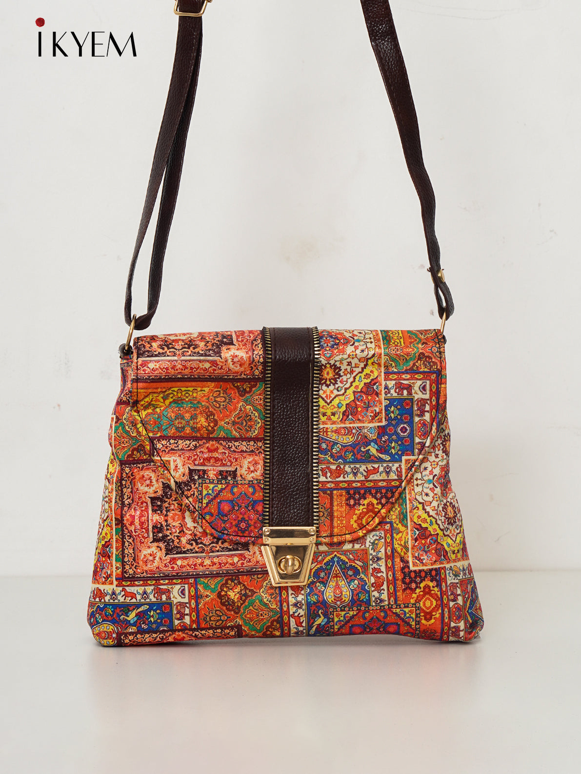 Orange - Ajrakh Handbag