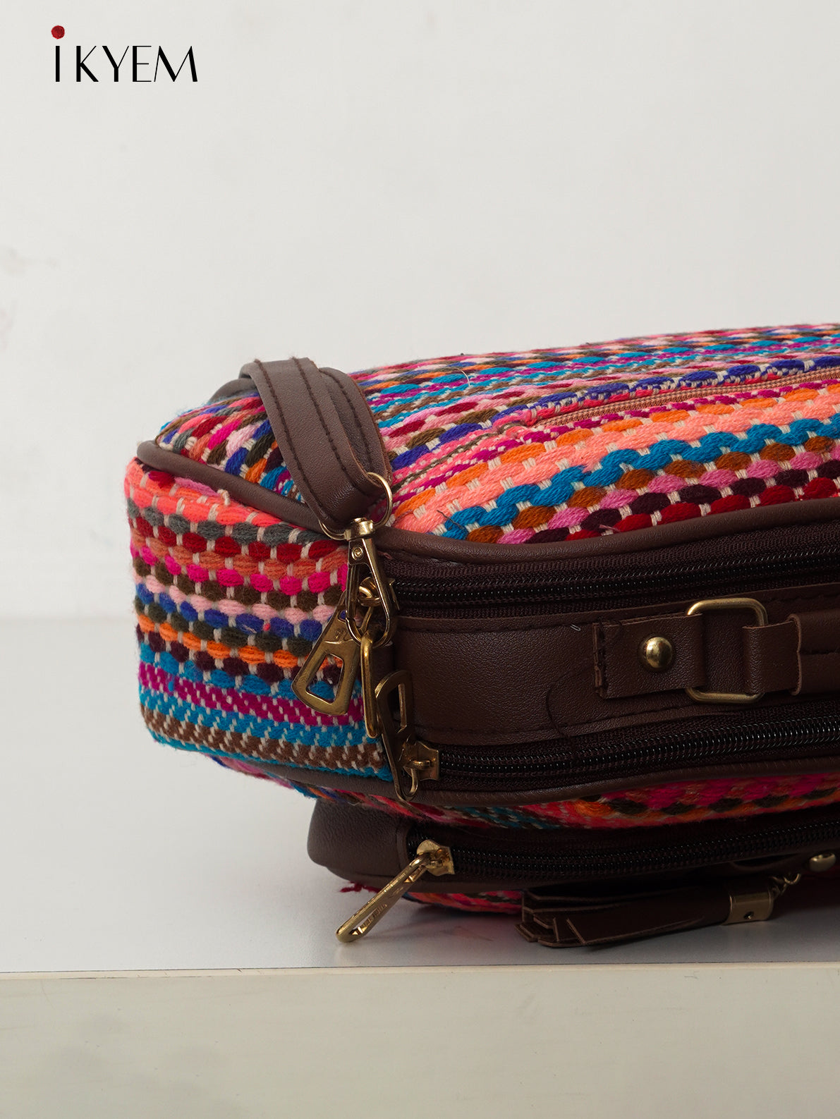 Orange & Pink - Ajrakh Handbag