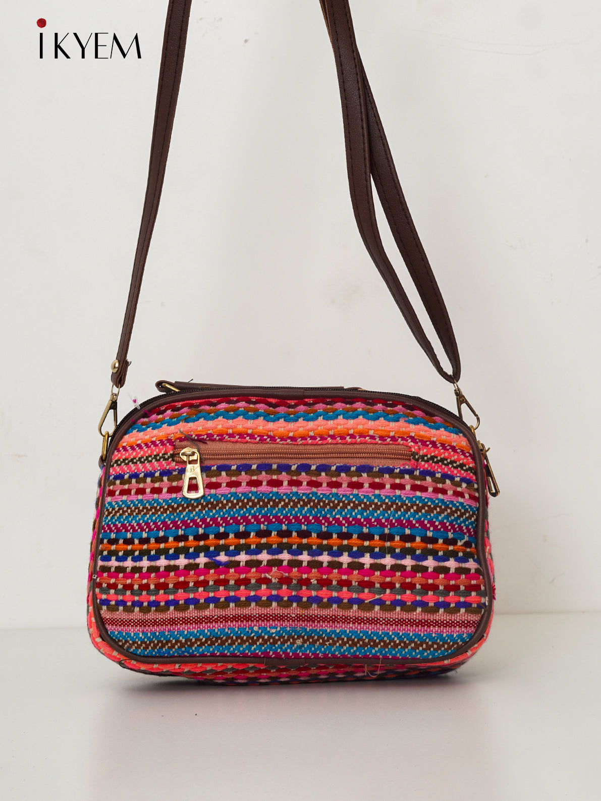 Orange & Pink - Ajrakh Handbag