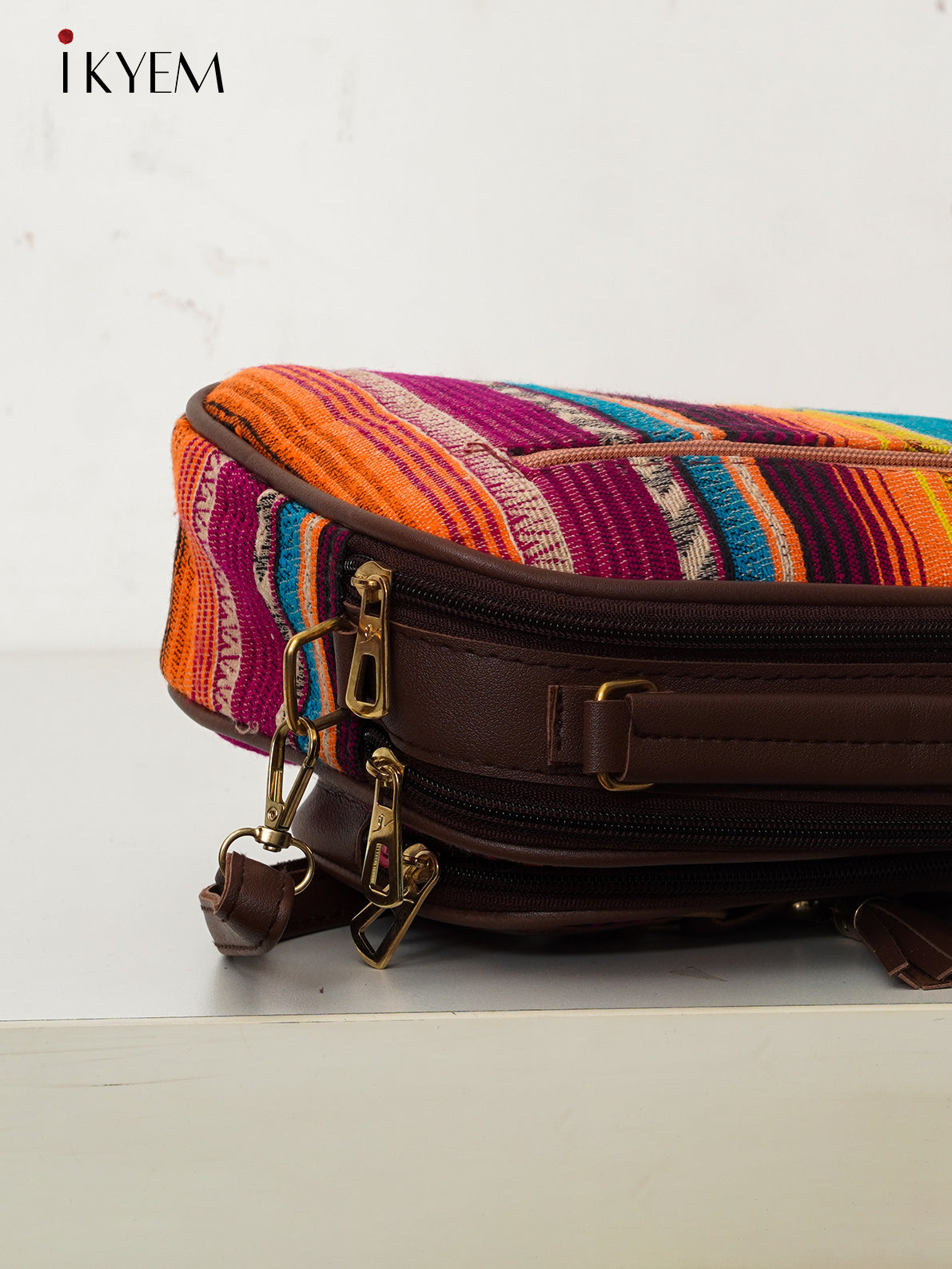 Multicolor & Brown - Ajrakh Handbag