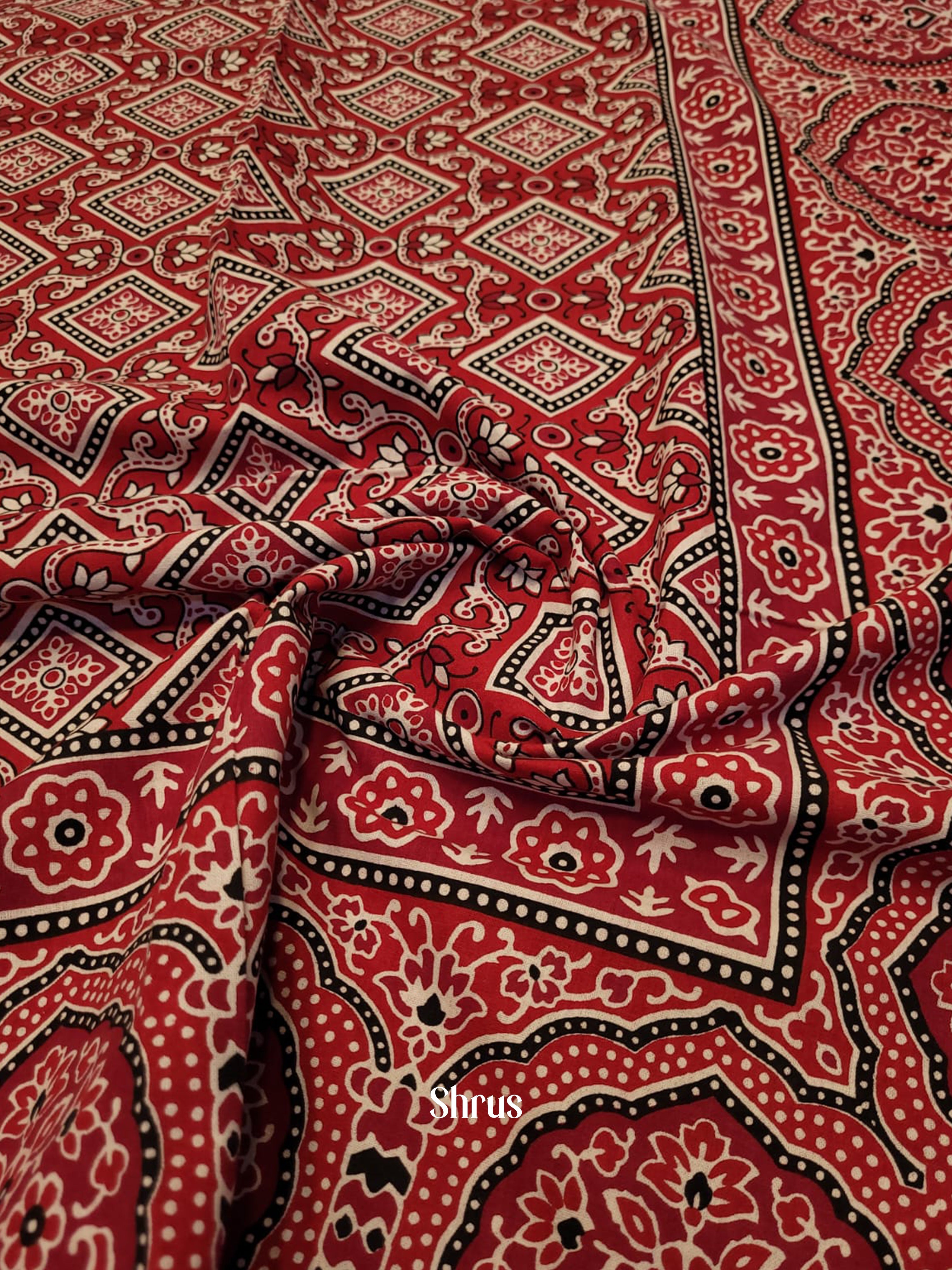 Red & Cream - Bed Spreads