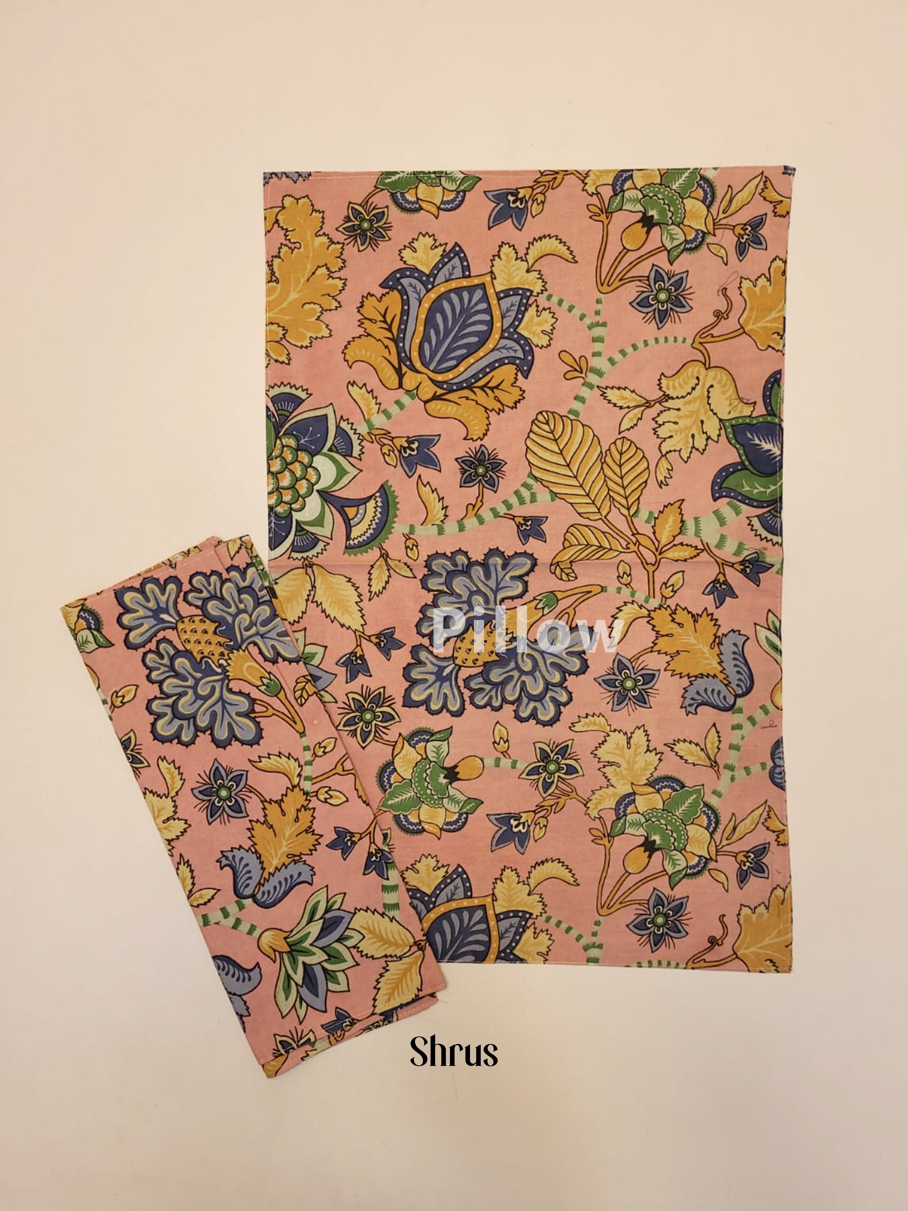 Peach & Blue - Bed Spreads