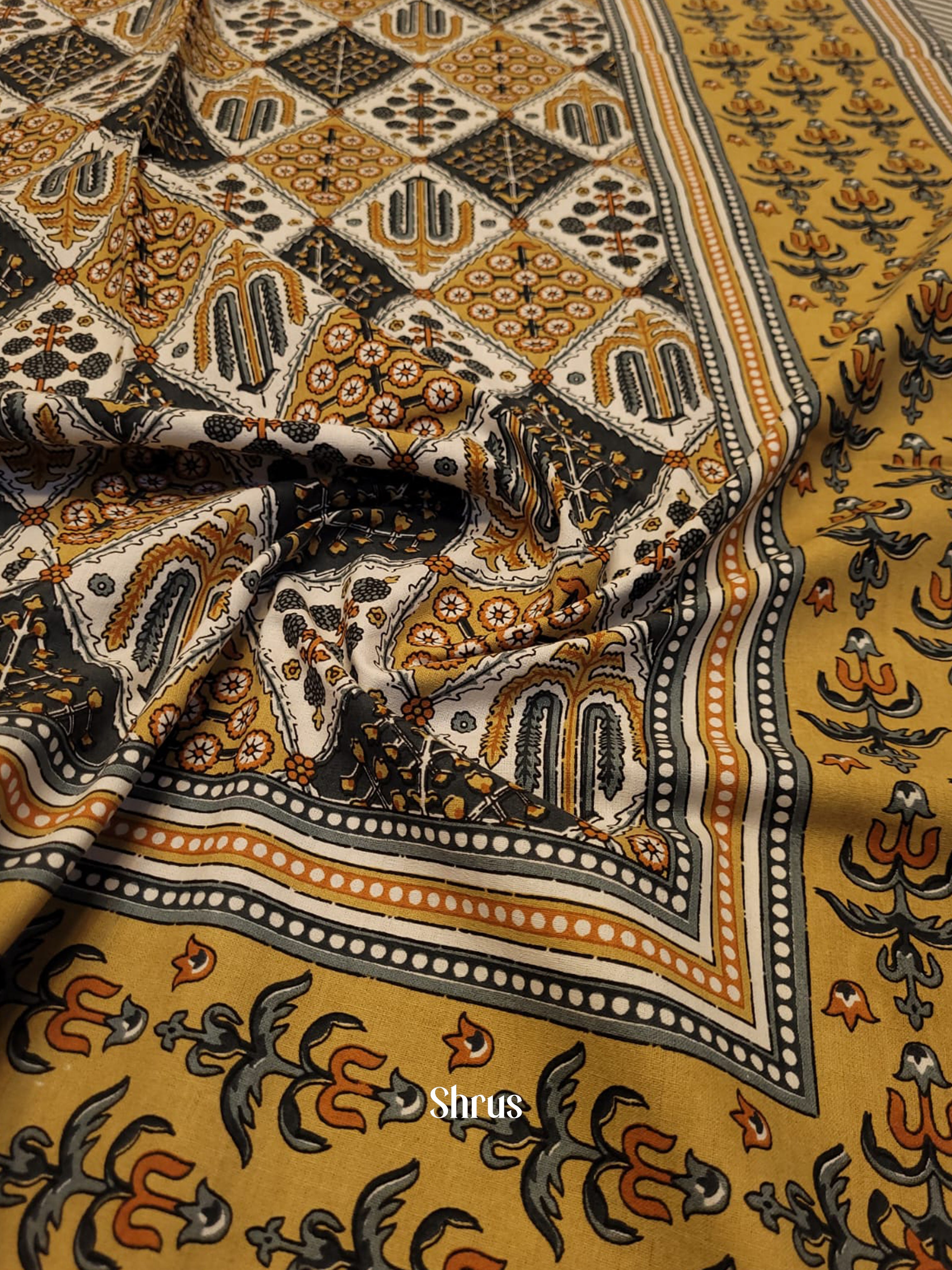 Mustard & Grey -Bed Spreads