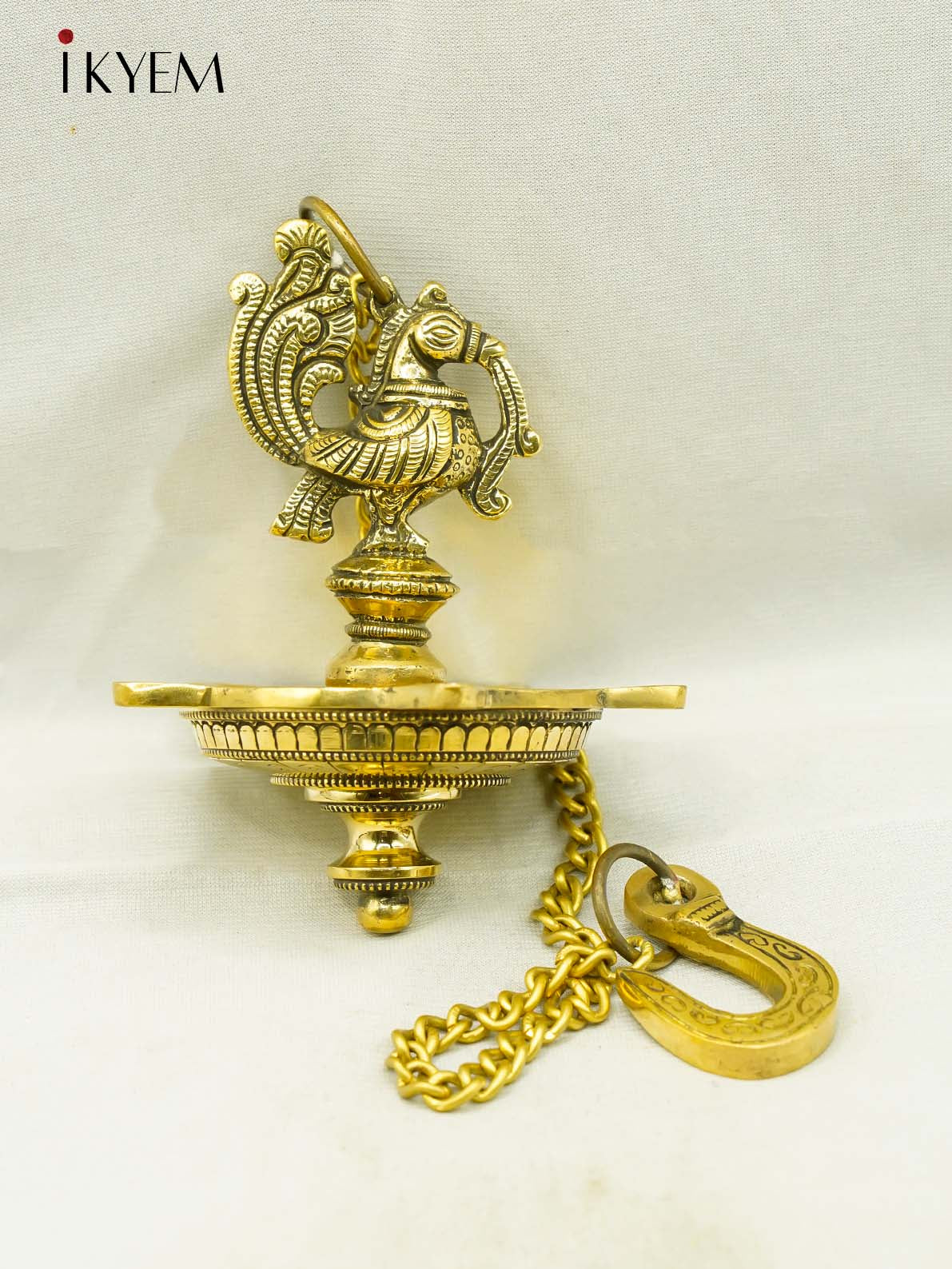 Brass Peacock Hanging Vilakku