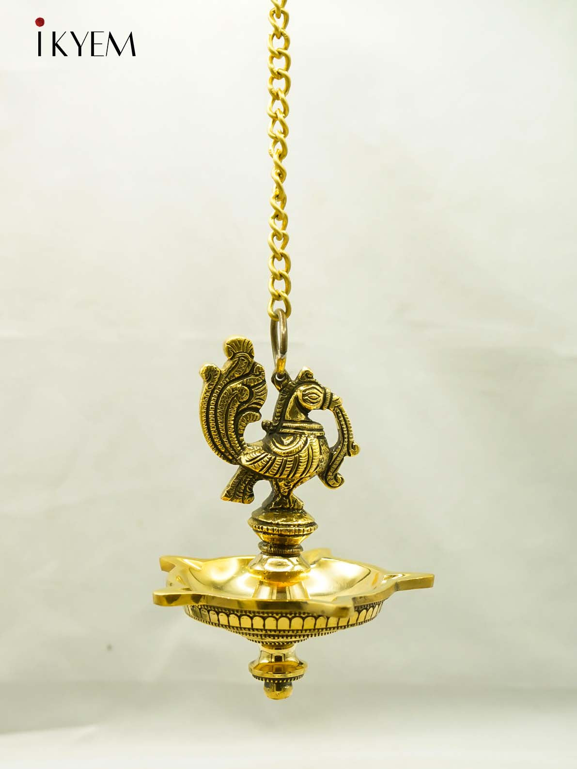 Brass Peacock Hanging Vilakku