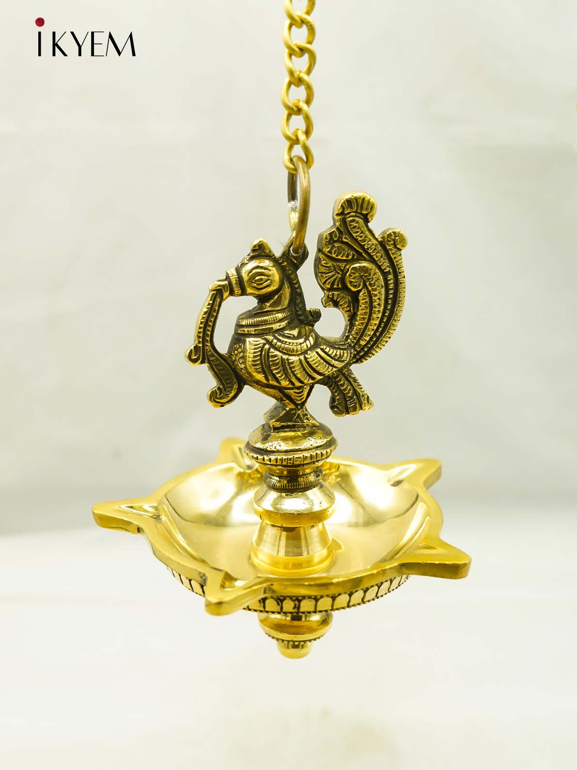 Brass Peacock Hanging Vilakku