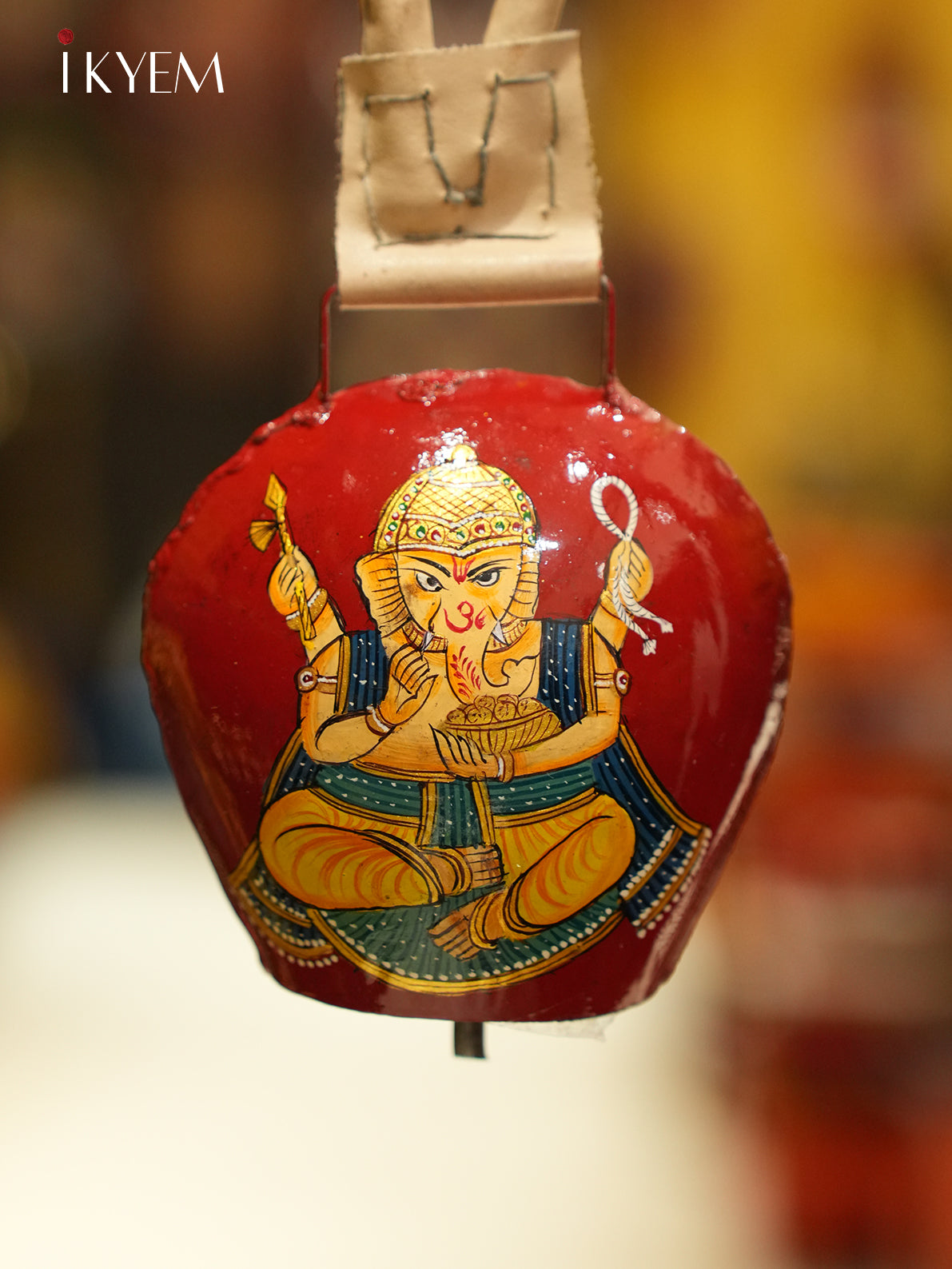 Red Ganesha Cow Bell