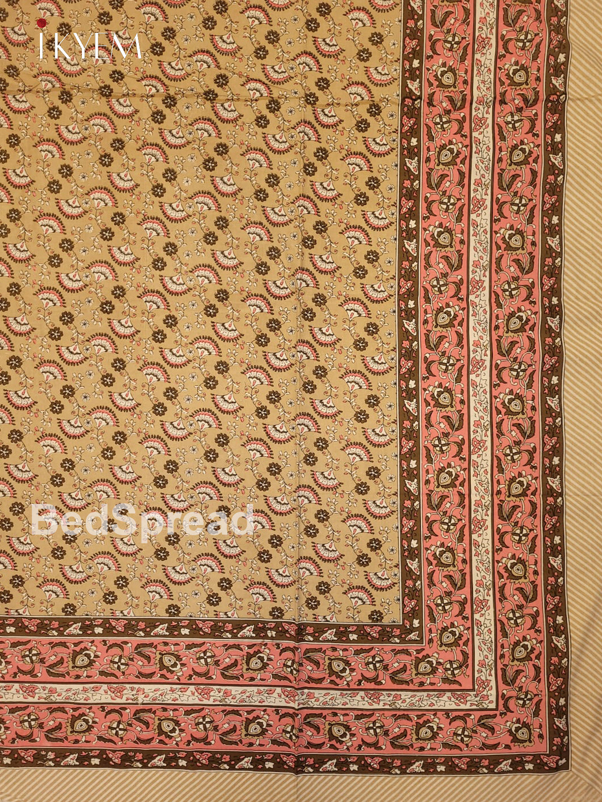 Sandal & Peach - Bed Spread