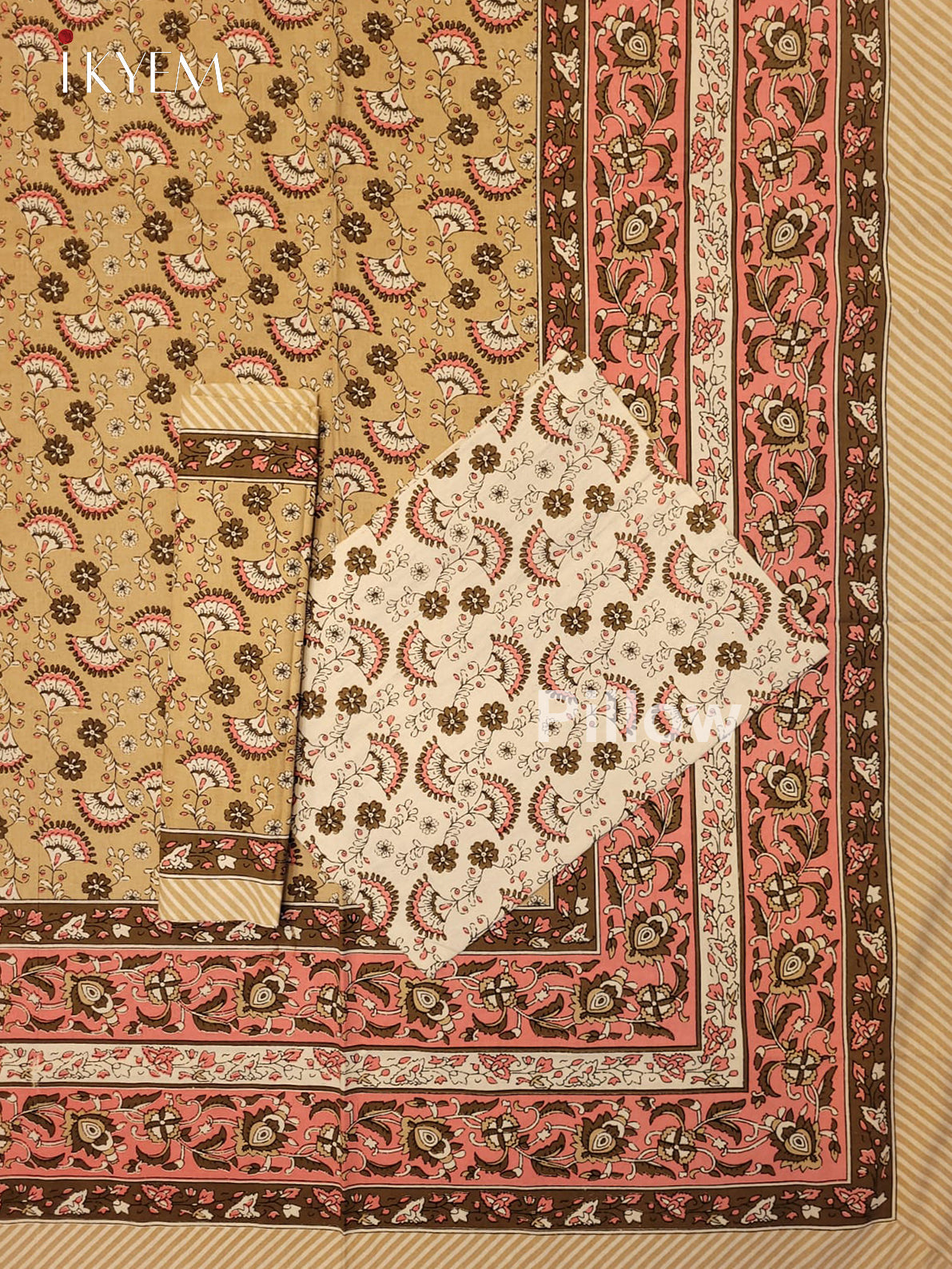 Sandal & Peach - Bed Spread