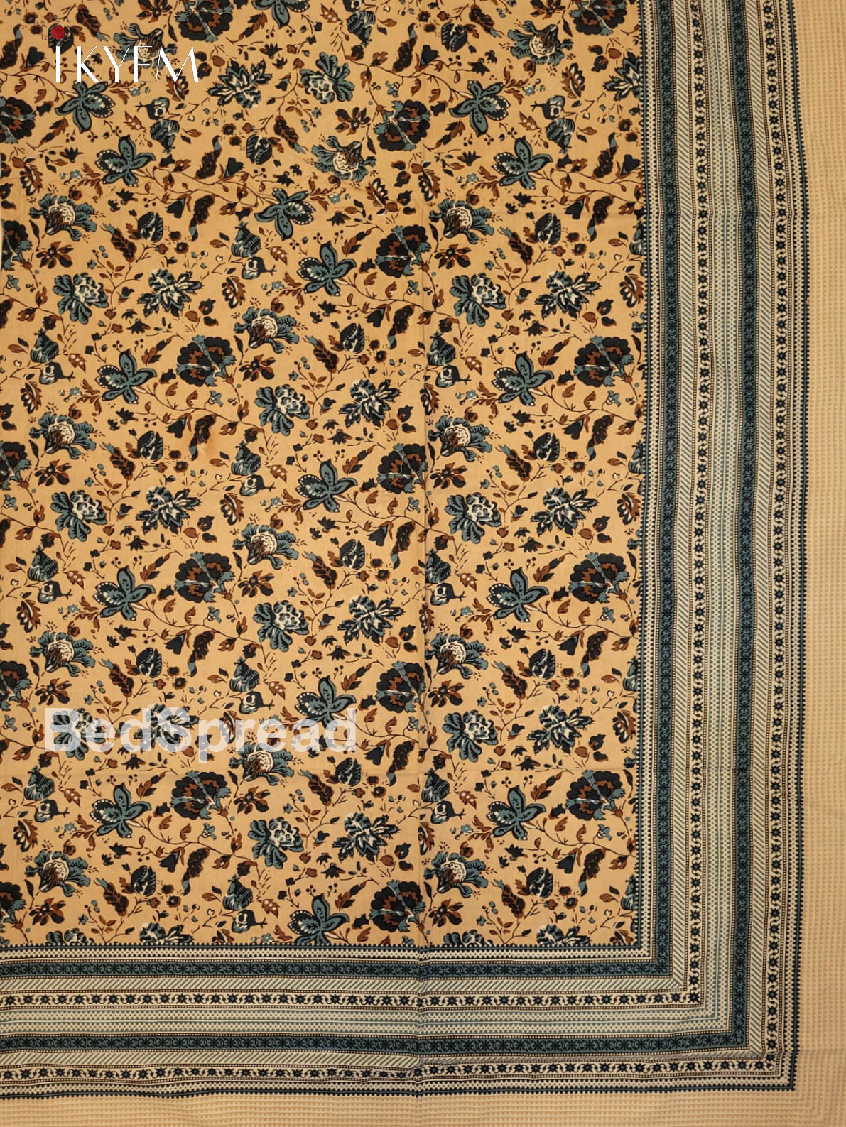 Sandal & Blue - Bed Spread