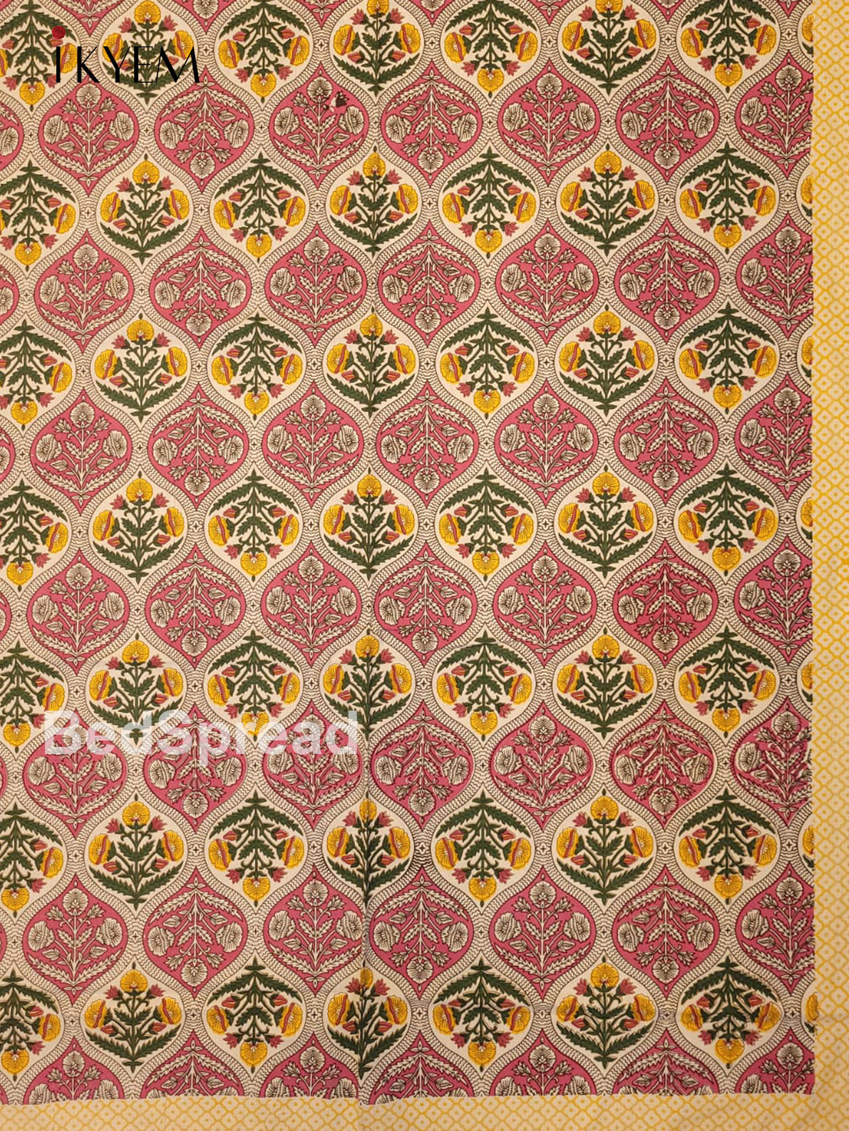 Pink and yellow - Bed Spread