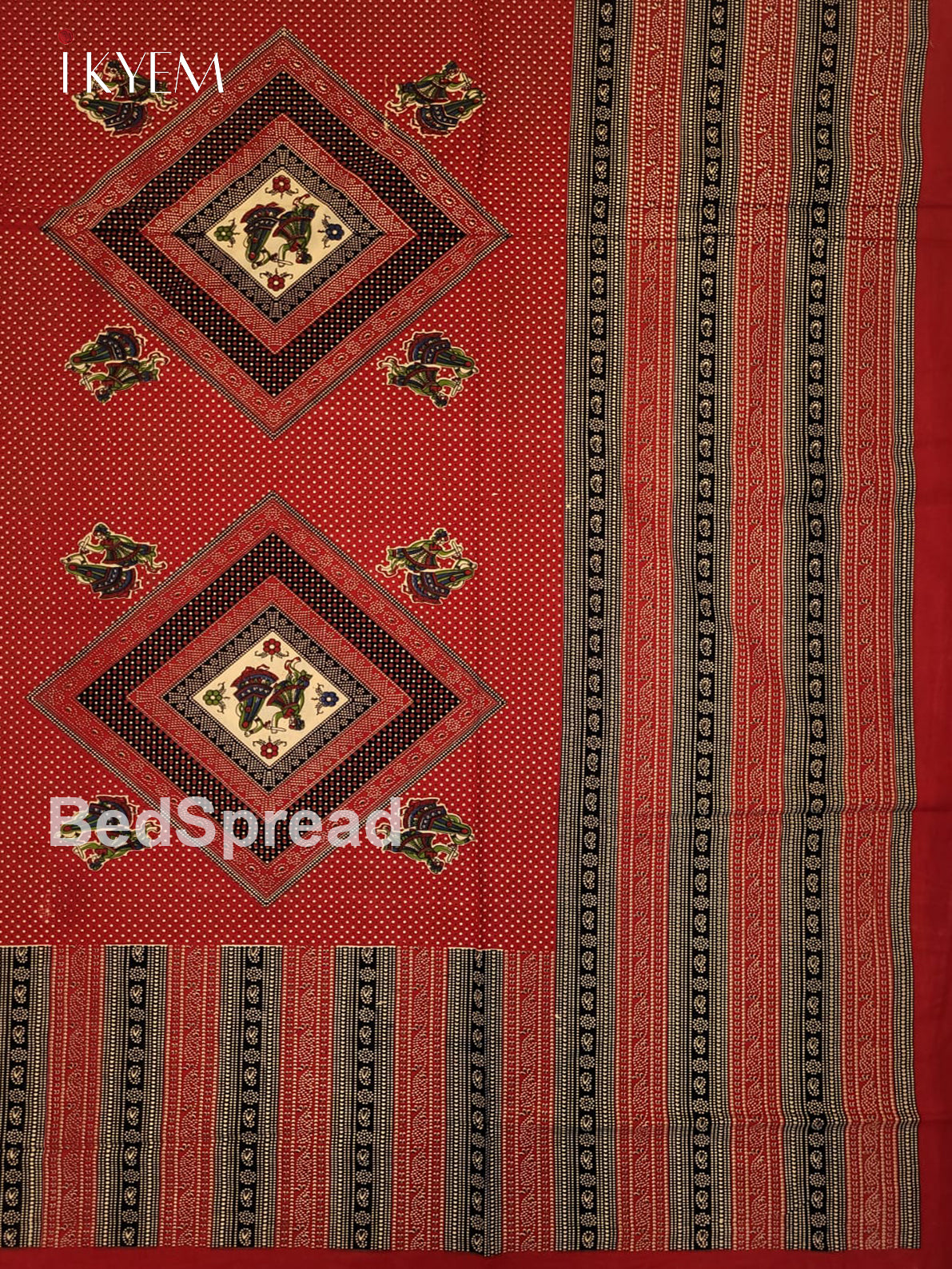 Red & Black - Bed Spread