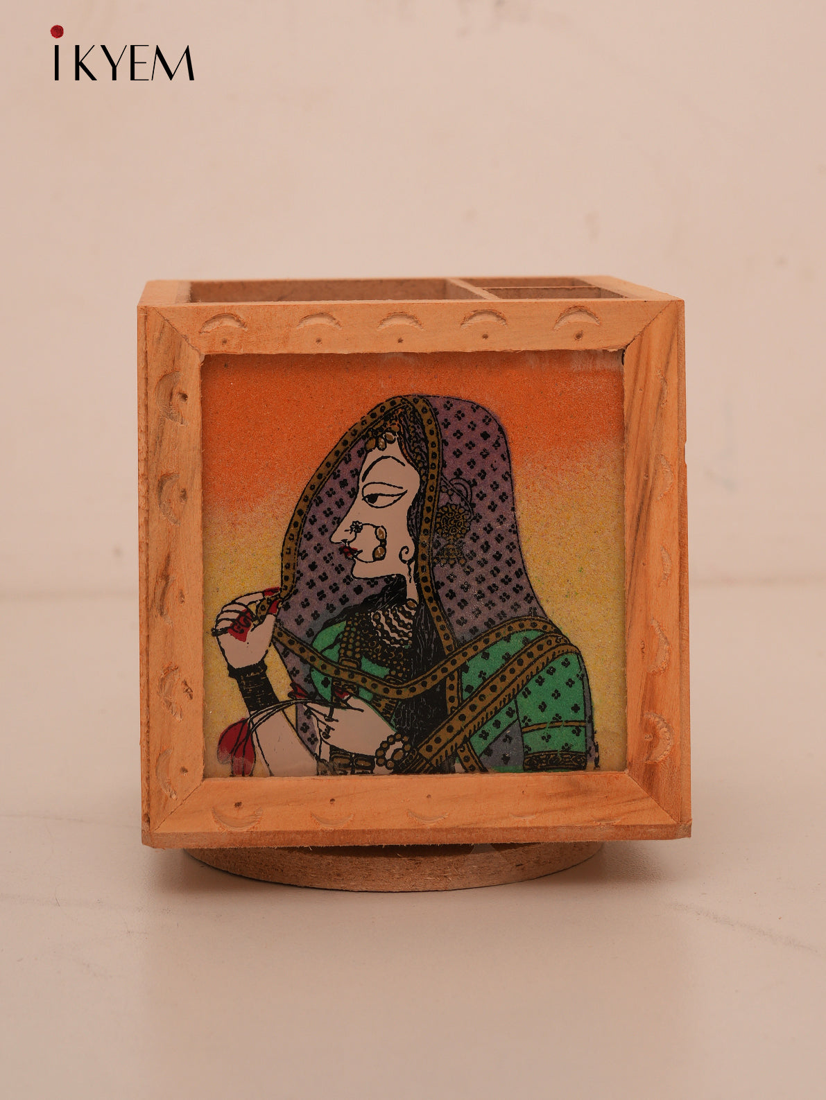 Rajasthani Wooden Pen Stand