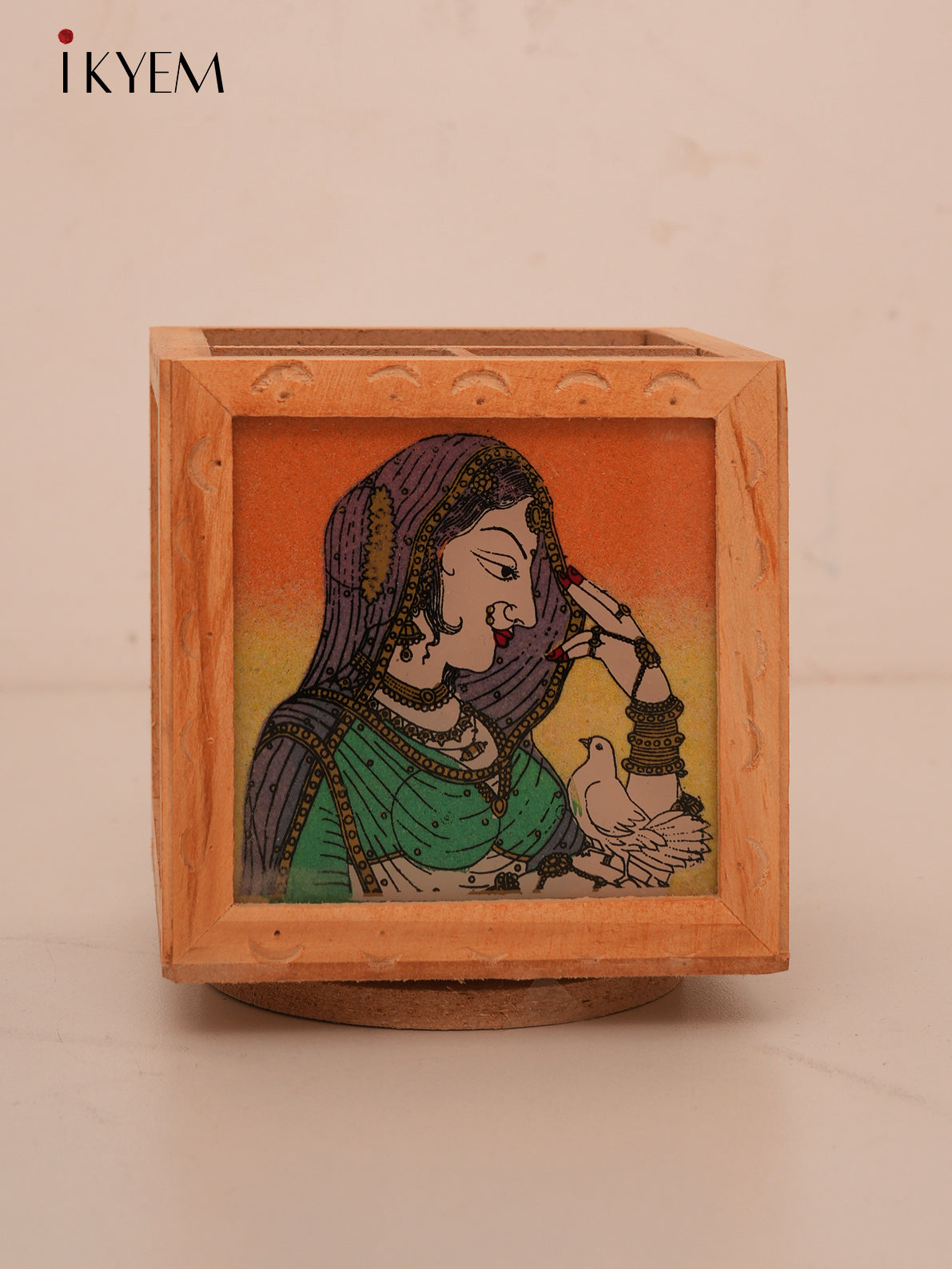 Rajasthani Wooden Pen Stand