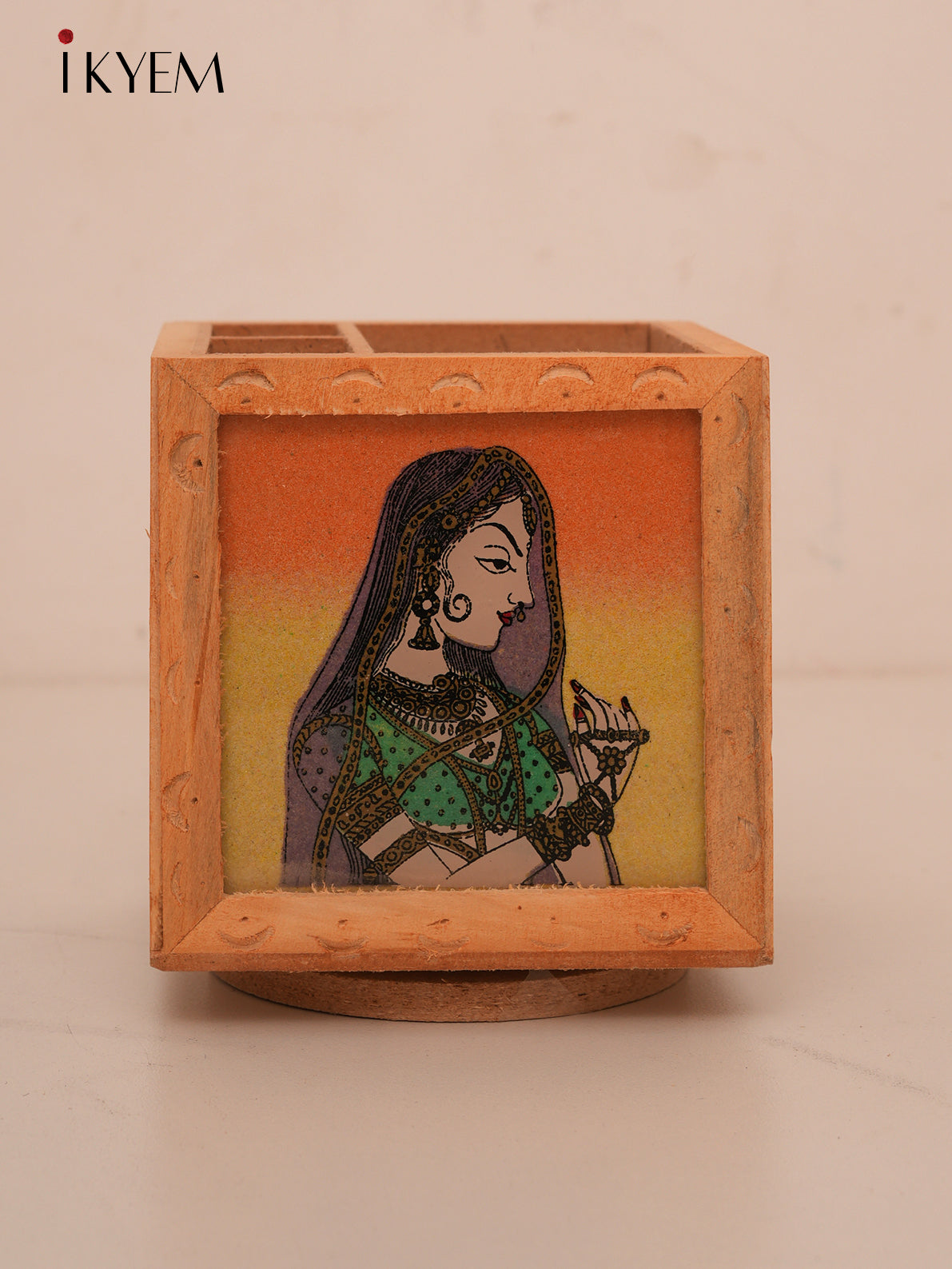 Rajasthani Wooden Pen Stand