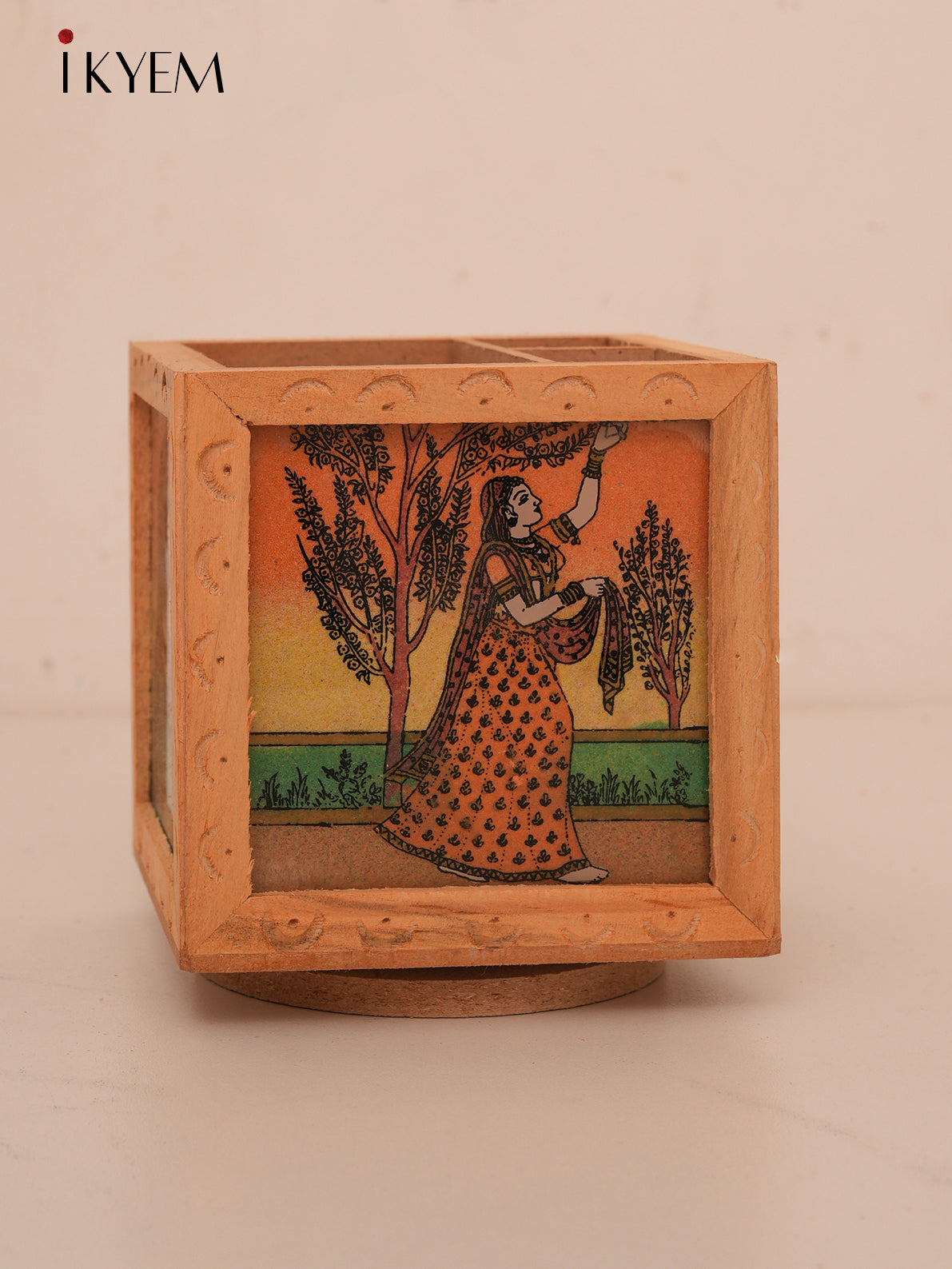 Rajasthani Wooden Pen Stand