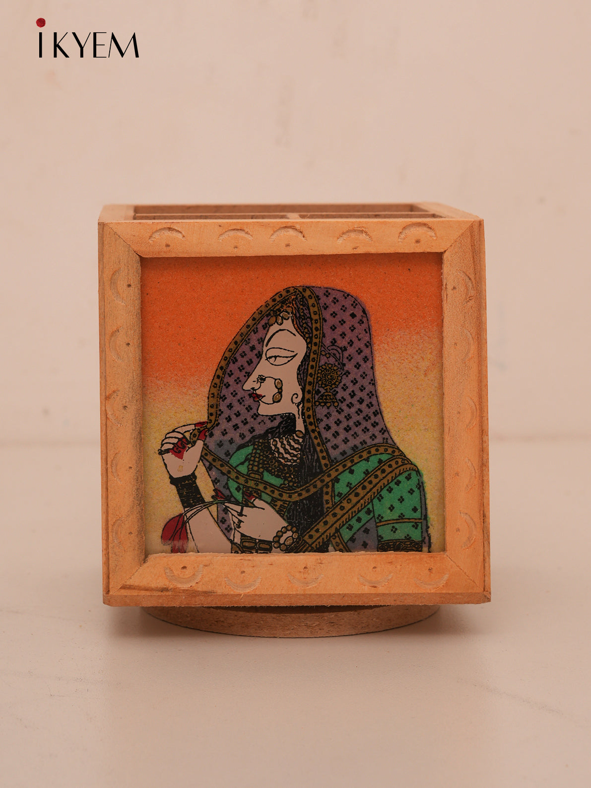 Rajasthani Wooden Pen Stand