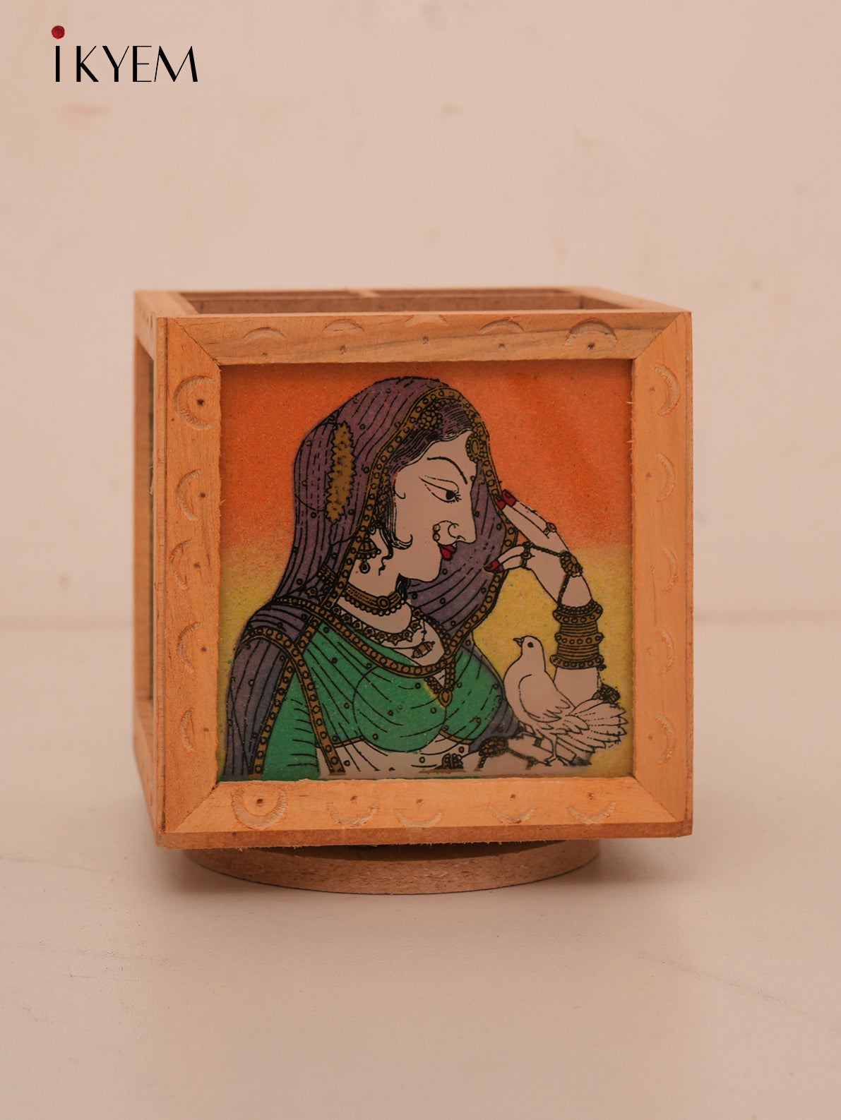 Rajasthani Wooden Pen Stand