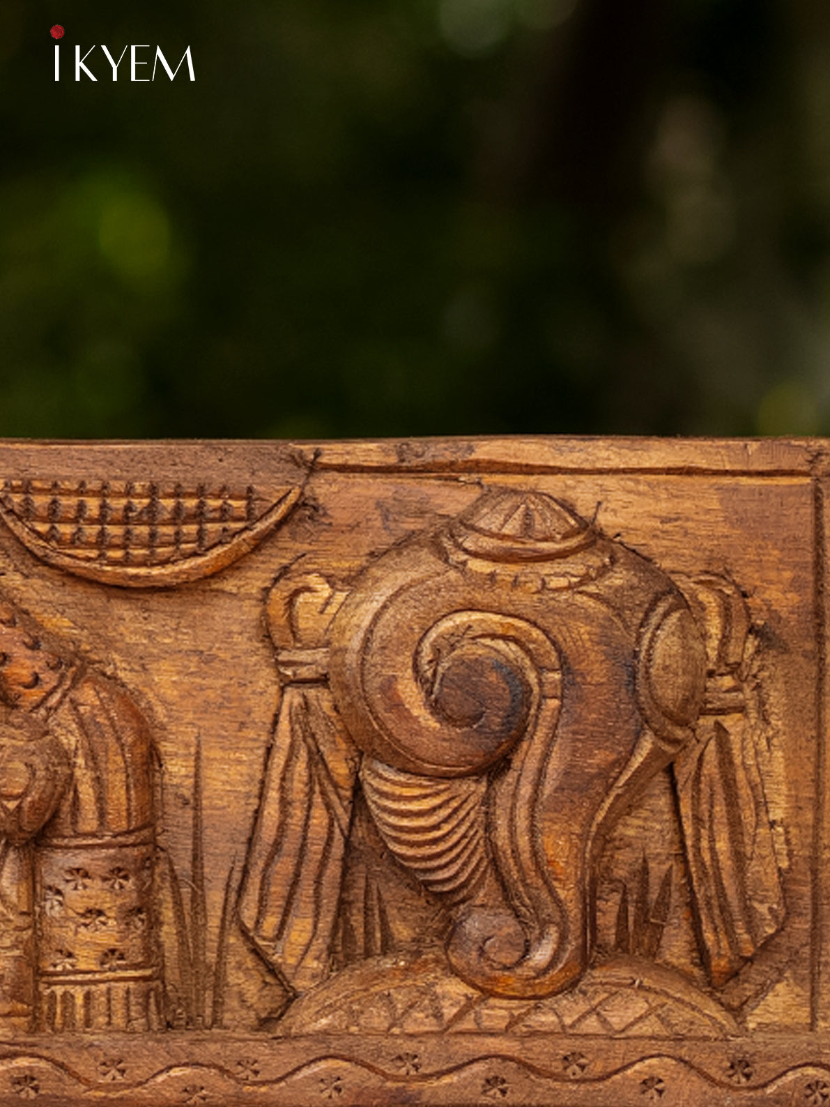 Wooden Balaji (Venkateshvarar) Wall Panel