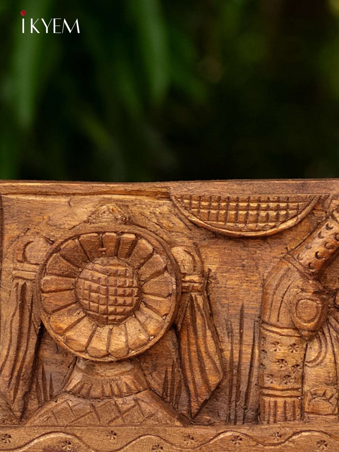 Wooden Balaji (Venkateshvarar) Wall Panel