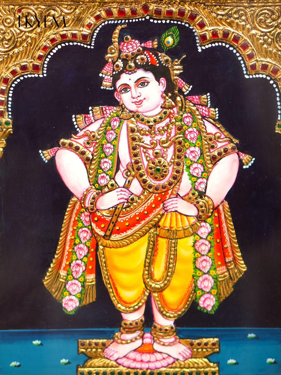 Lord Krishna Tanjore Painting