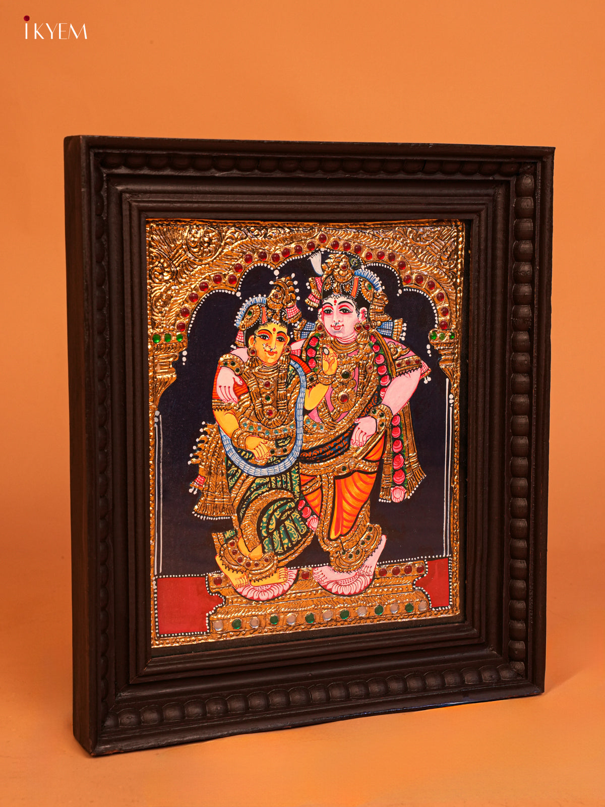 Radha Krishna - Tanjore Painting 15* 13 - 4HJ01028