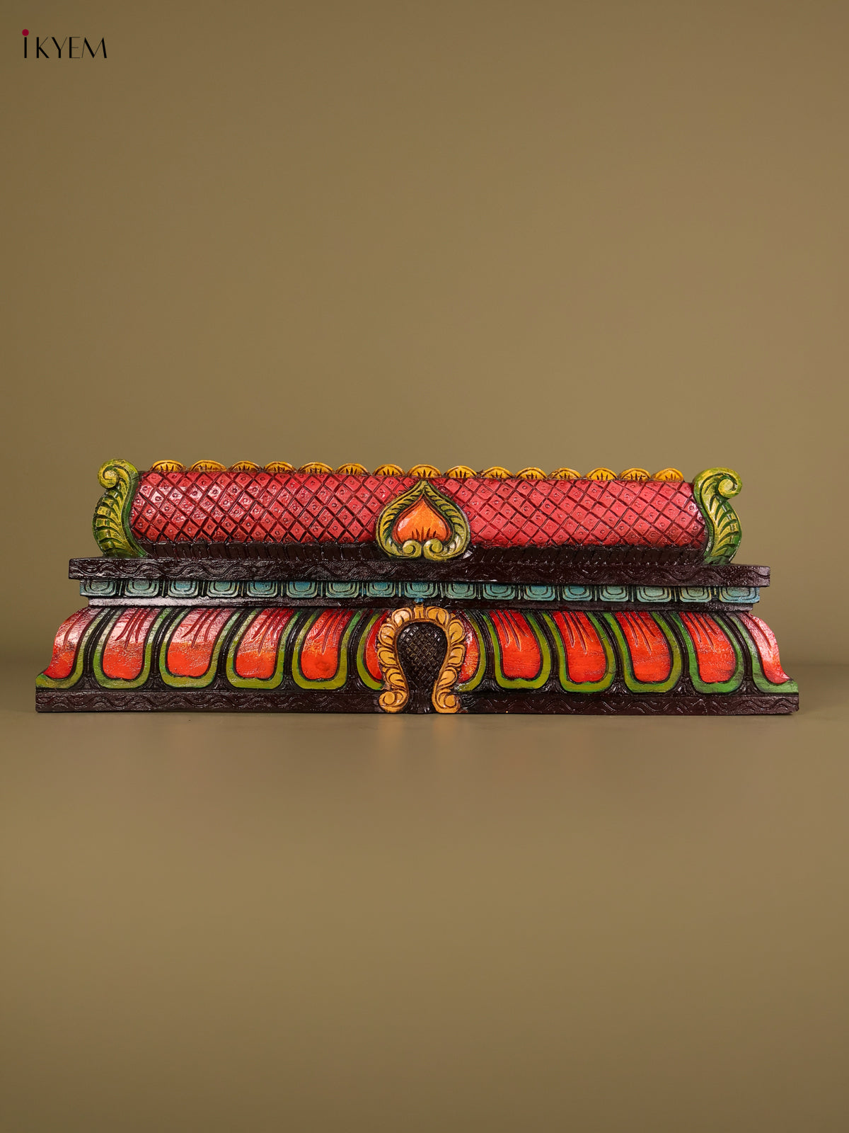 Beautiful Hand Carved Gopuram Wooden Wall Panel