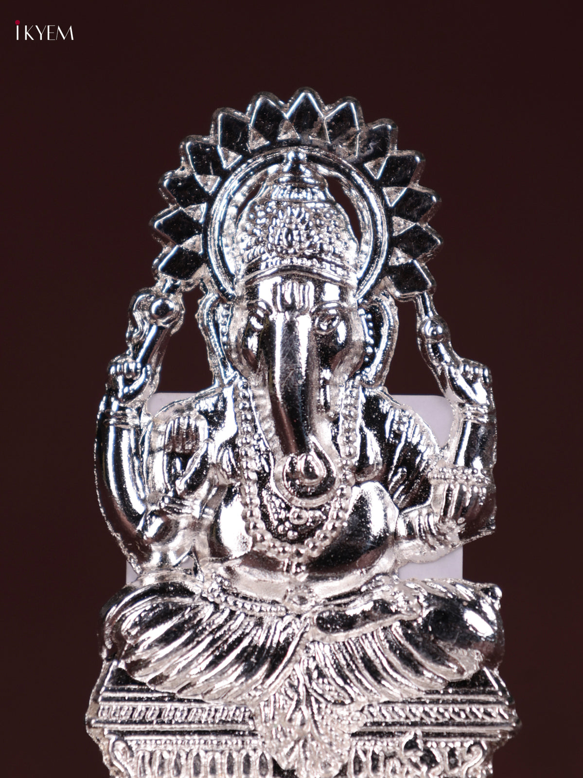 Beautiful Silver Plated Lord Ganesha Kuthu Vilakku 1