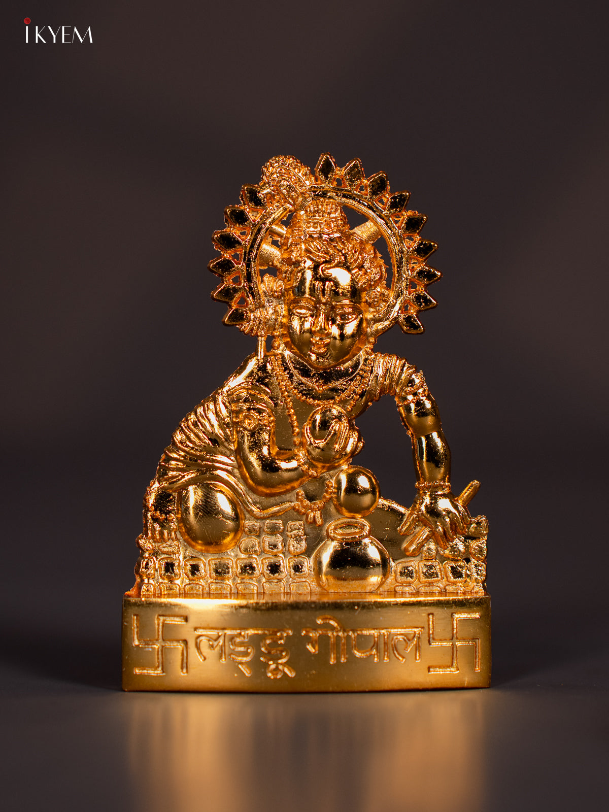 Cute Gold Plated Laddu Gopal Idol