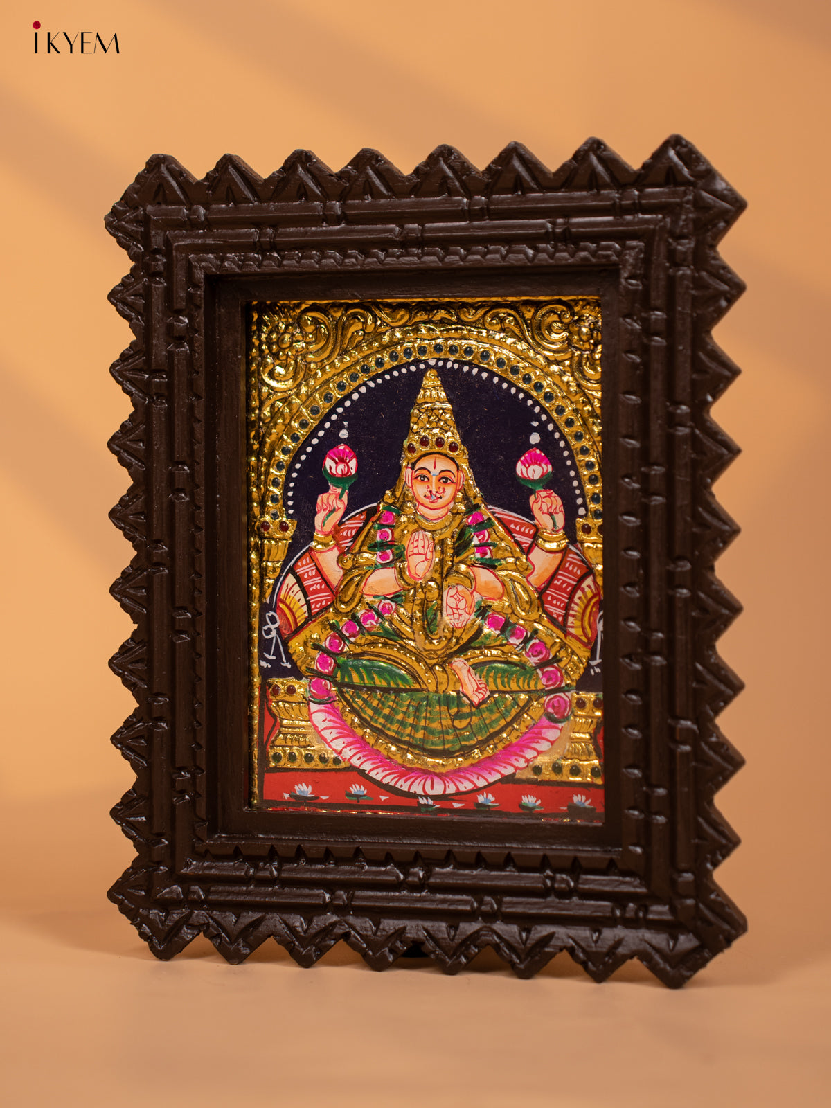 Ishwarya Lakshmi - Tanjore Painting (11x9) - KD17151