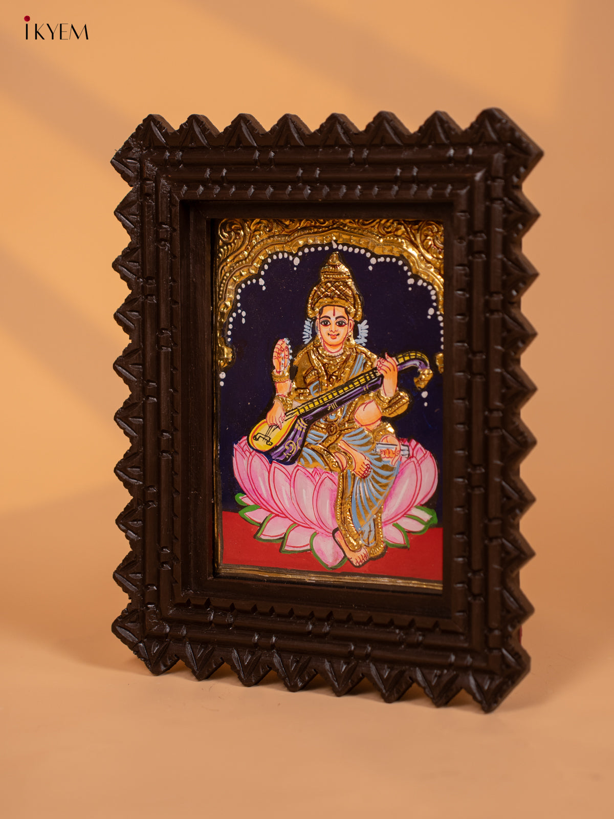 Saraswathi- Tanjore Painting (11x9) - KD17148