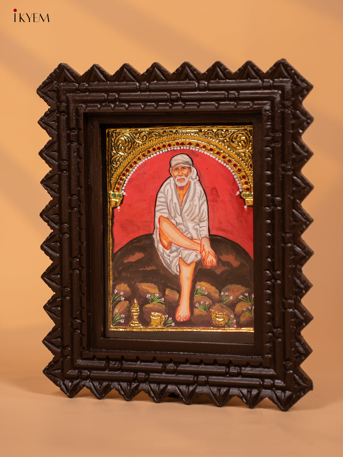 Sai Baba - Tanjore Painting (11x9) - KD17149