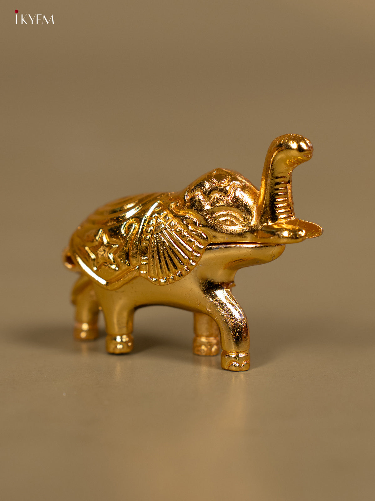 Exquisite Gold Plated Elephant Kumkum Holder -3