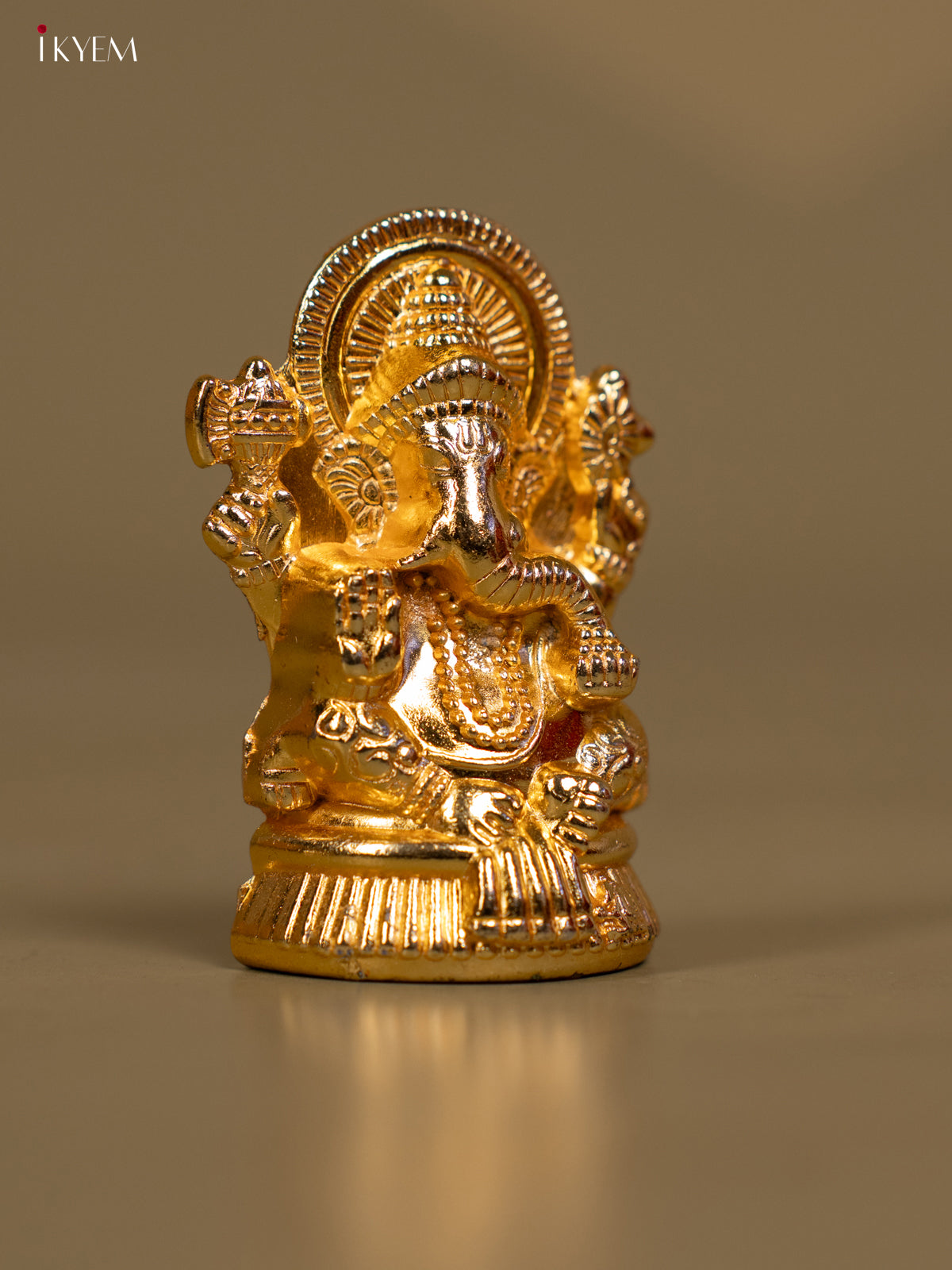 Set of 2 Cute Gold Plated Lakshmi & Ganesh Idol -3