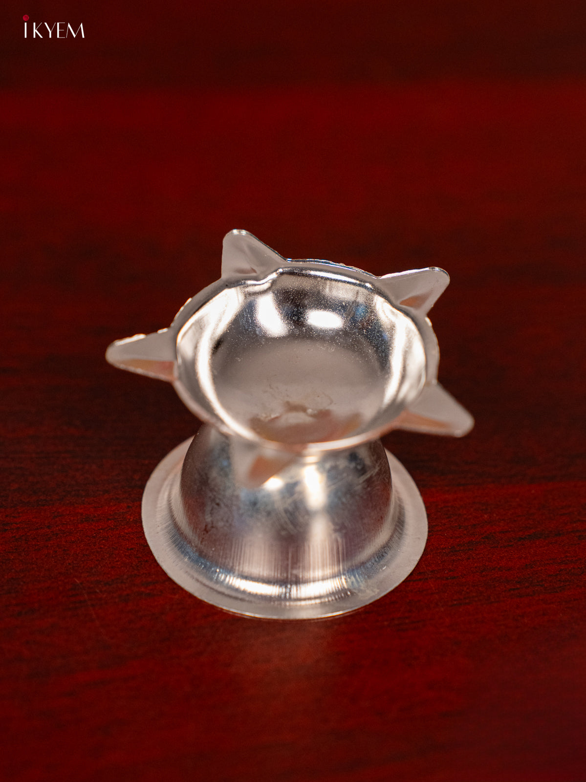 Divine 4 Inches German Silver Pooja Thali Set 3