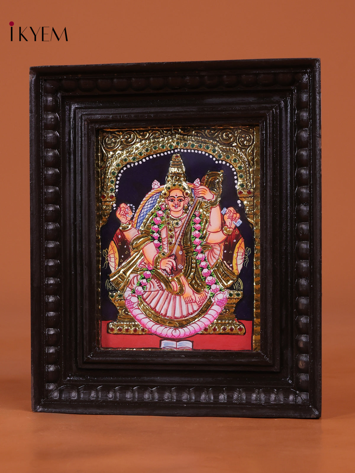 Divine Goddess Saraswati Thanjavur Painting 2