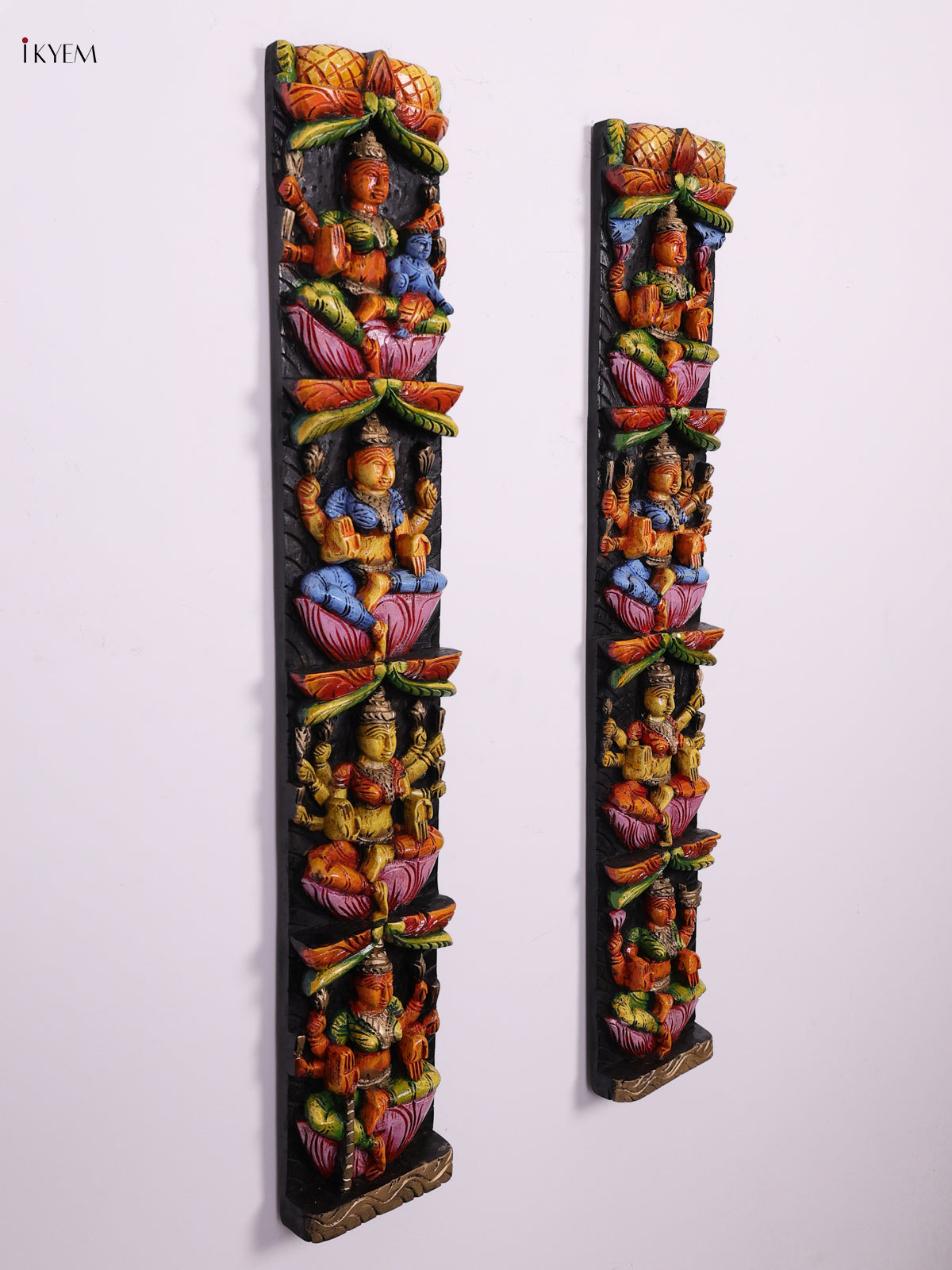 Divine Hand Painted Ashtalakshmi Wooden Vertical Set 1