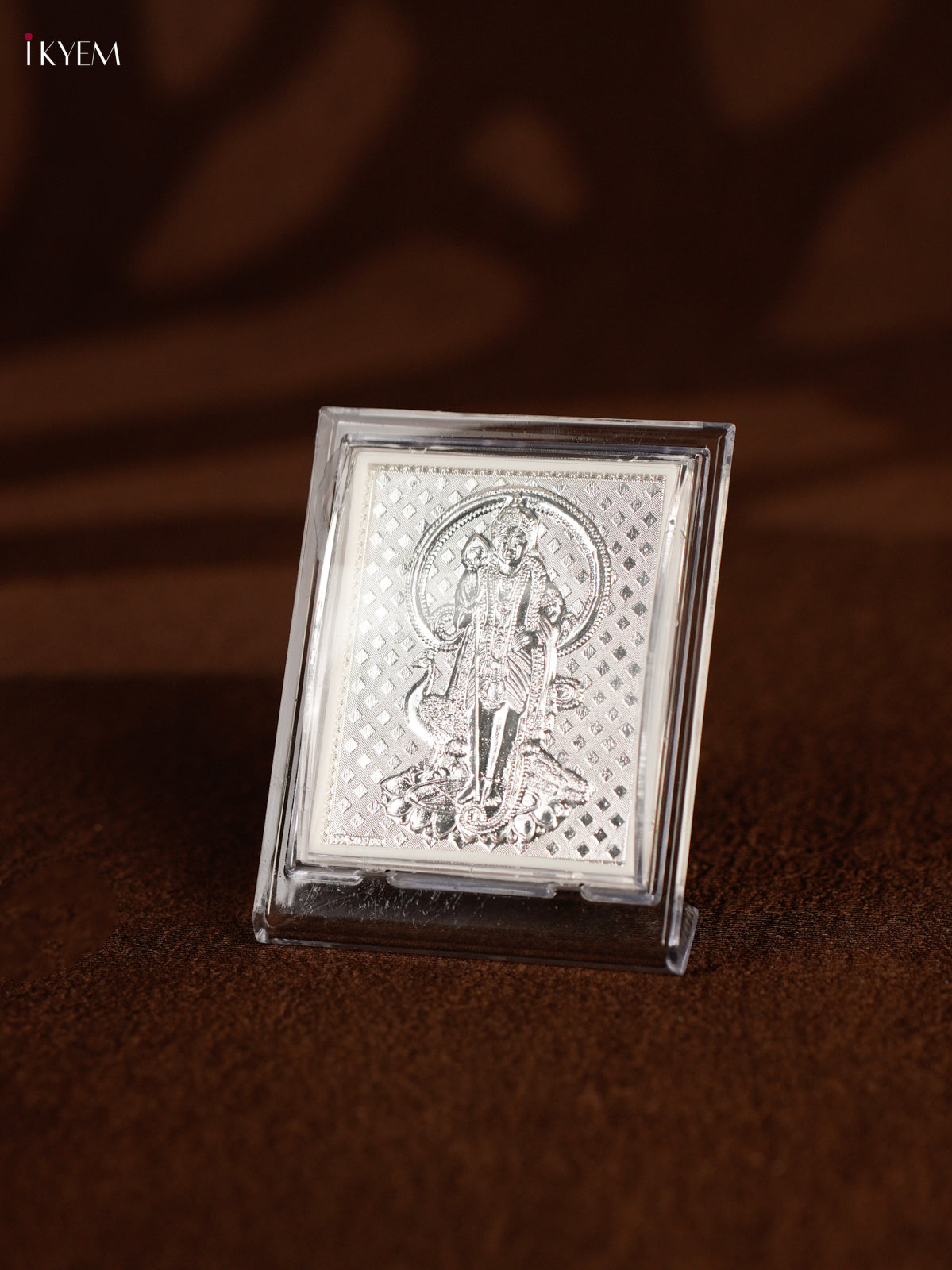 Divine Murugan Photo Stand in German Silver 1
