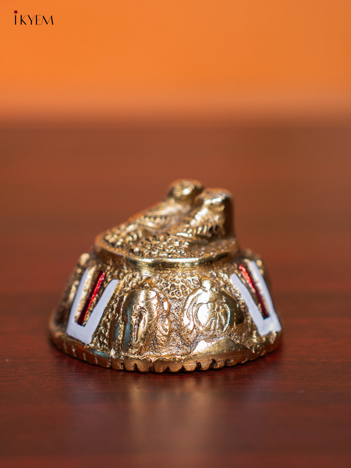 Elegant 4 Inch Gold-Plated Lord Tirupati Balaji Padukas