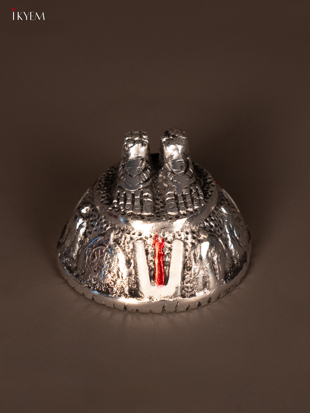Exquisite German Silver Tirupati Balaji Padukas 1