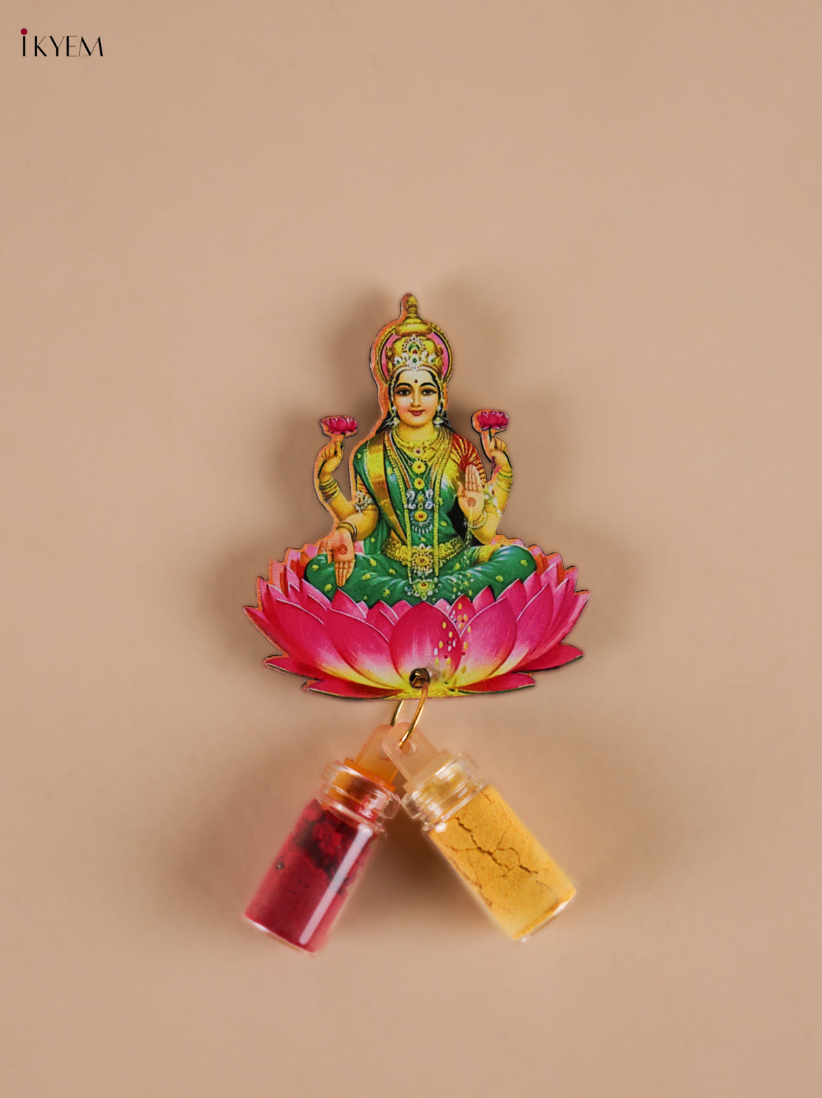 Gorgeous Goddess Lakshmi Printed Haldi Kumkum Set